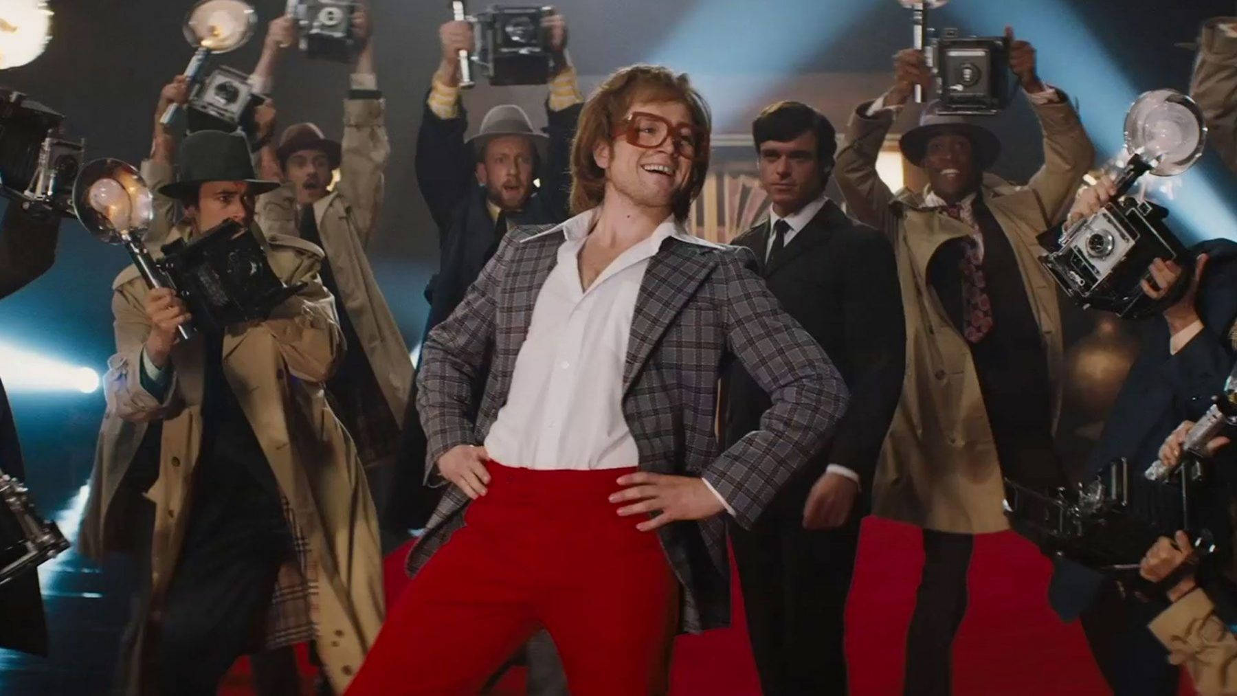 Rocketman, red carpet, vintage photographers, HD Desktop Wallpaper