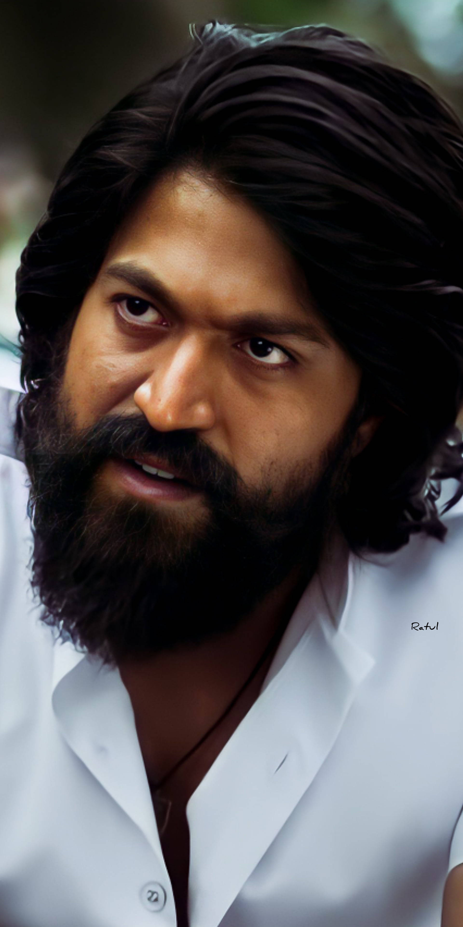 Rocking Star Yash, 4K, white shirt, 4K Phone Wallpaper