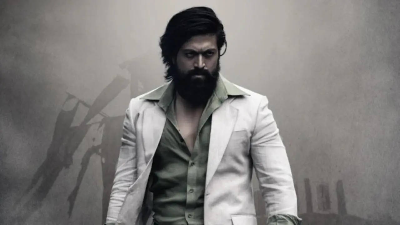 Rocking Star Yash, white blazer, smoky gray backdrop, HD Desktop Wallpaper