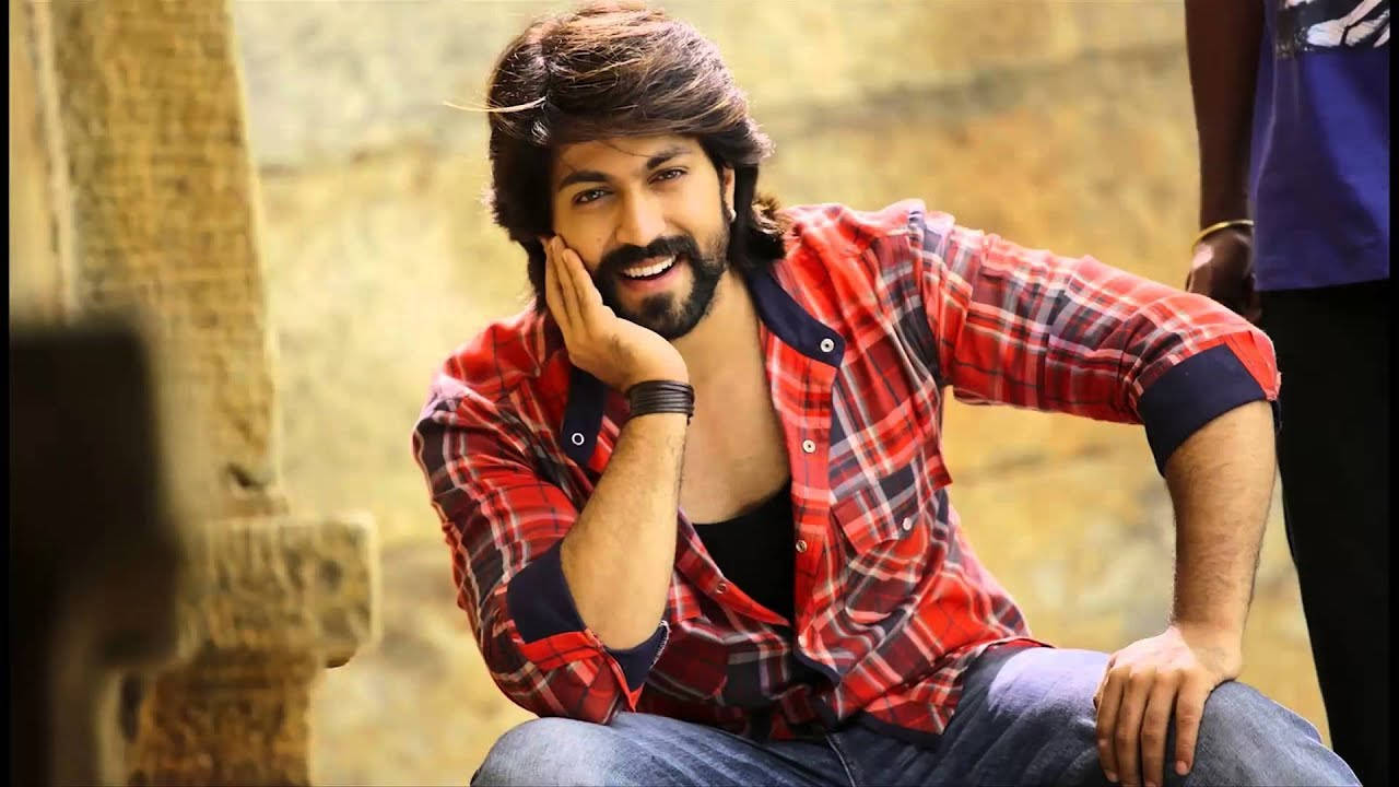 Rocking Star Yash, red flannel, beard, HD Desktop Wallpaper