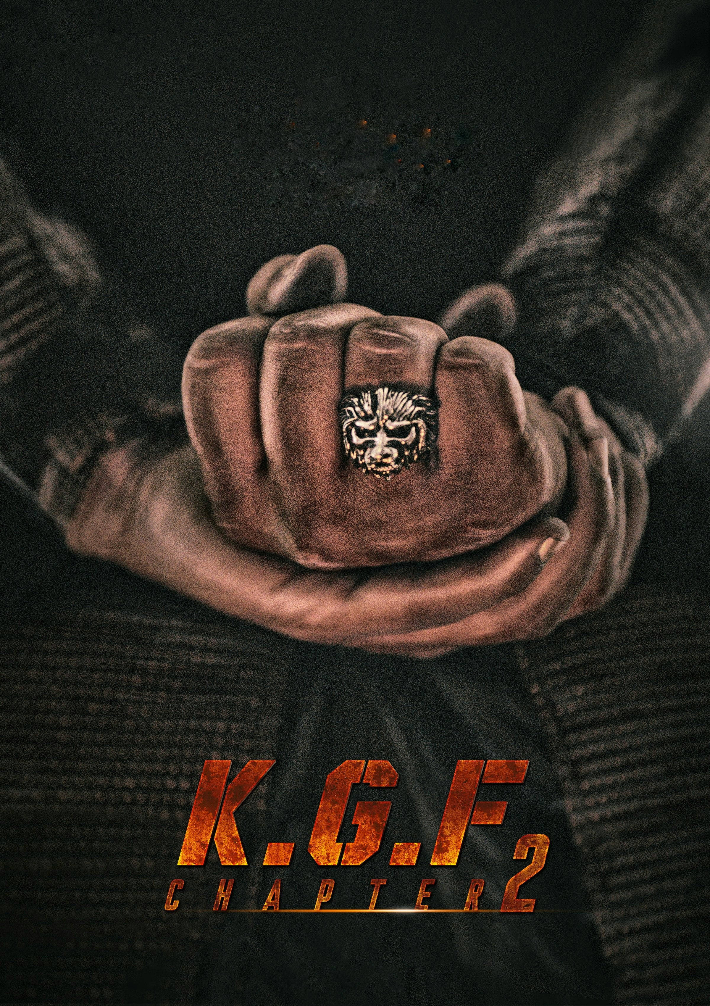 K.G.F., Rocking Star Yash, lion-faced ring, 2K Phone Wallpaper