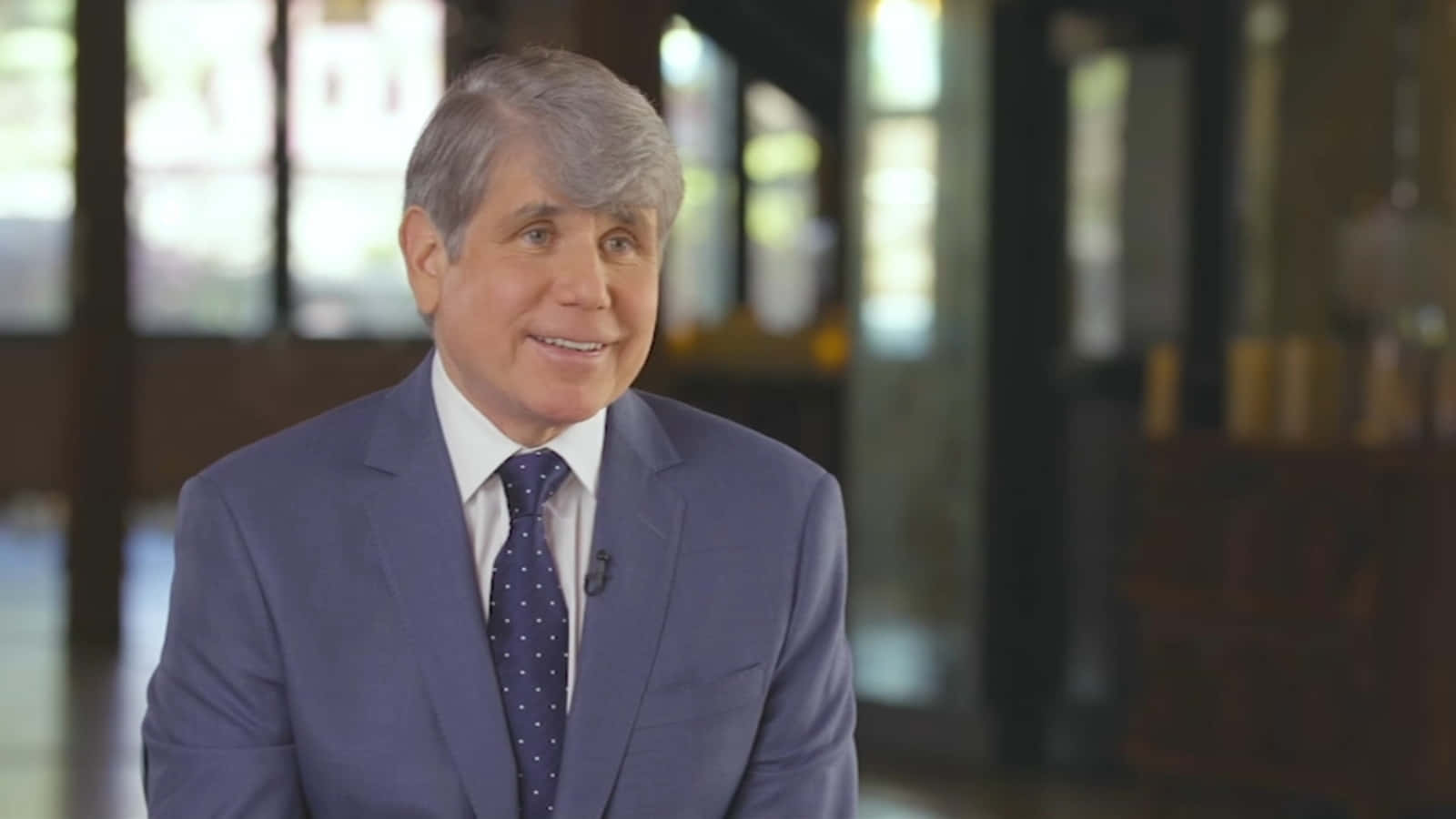 Rod Blagojevich, blue suit, polka dot tie, HD Desktop Wallpaper
