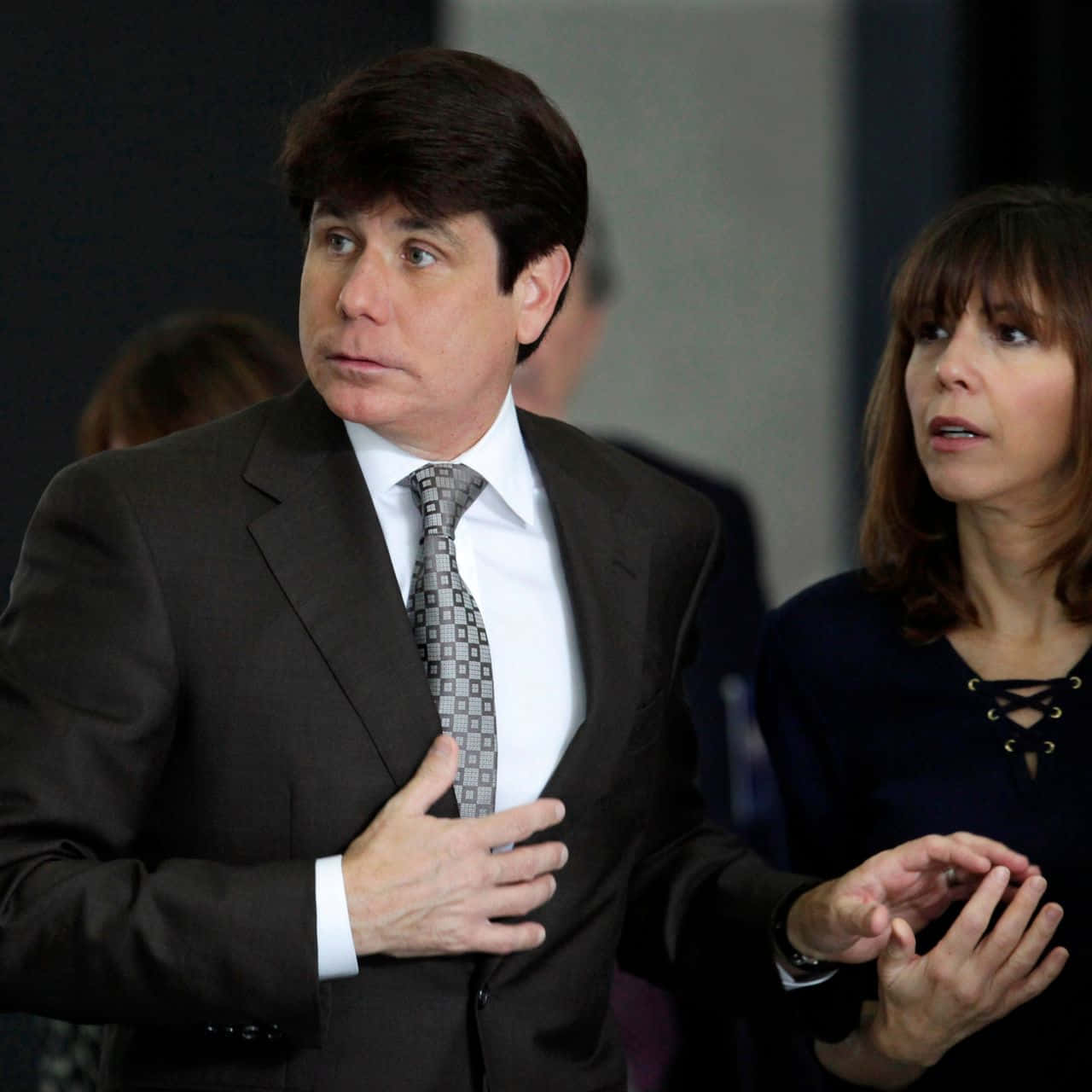 Rod Blagojevich, dark suit, patterned tie, HD Desktop Wallpaper