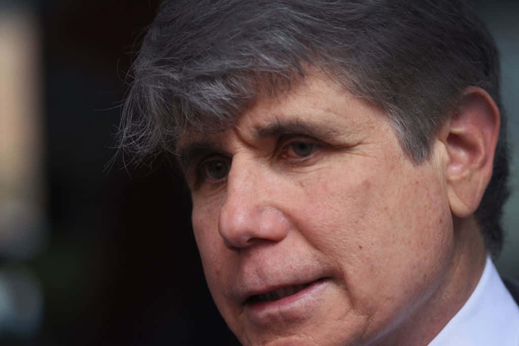 Rod Blagojevich, graying hair, white collared shirt, SD Desktop Wallpaper