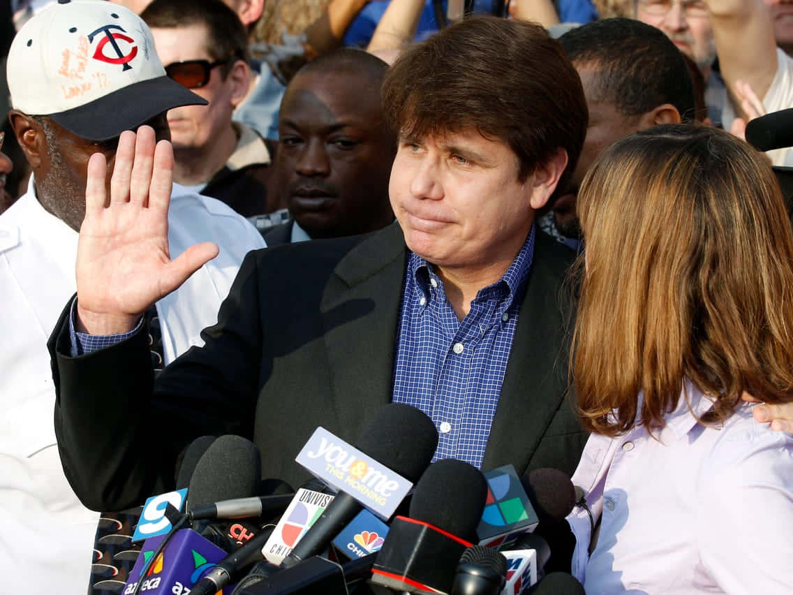 Rod Blagojevich, open palm, suit, SD Desktop Wallpaper