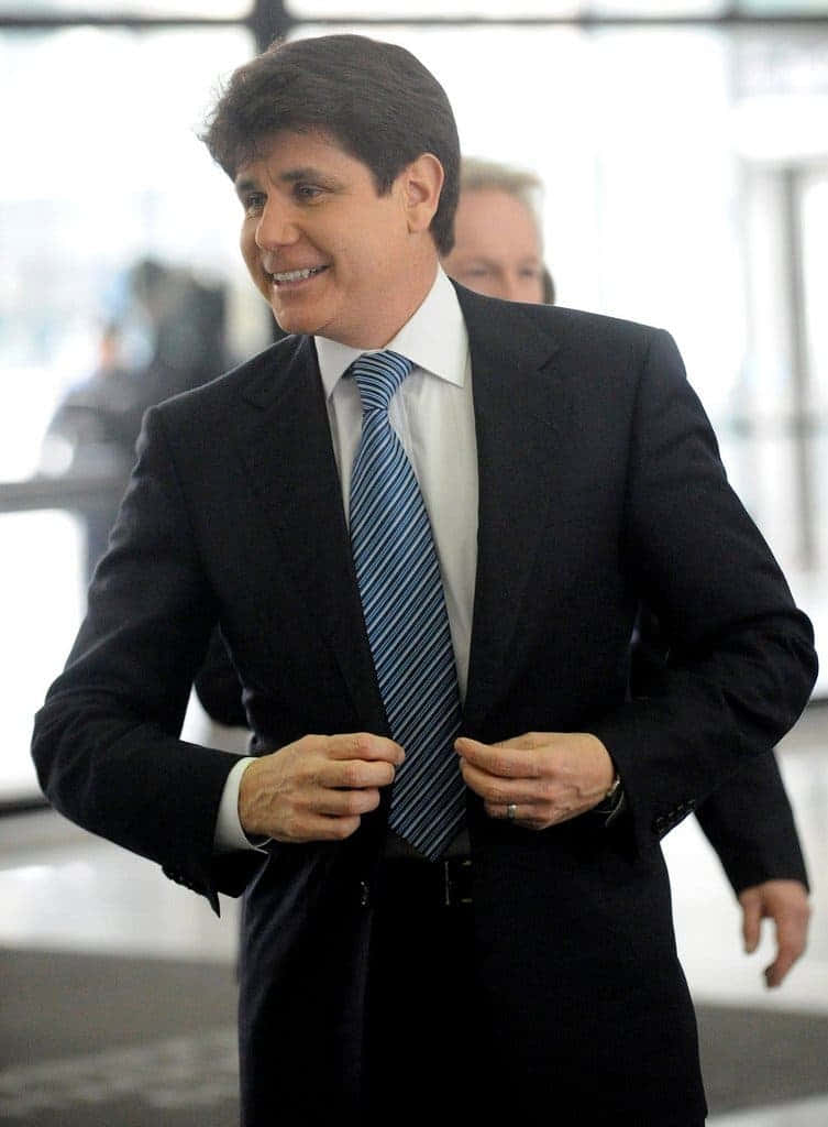 Rod Blagojevich, dark suit, striped tie, SD Phone Wallpaper
