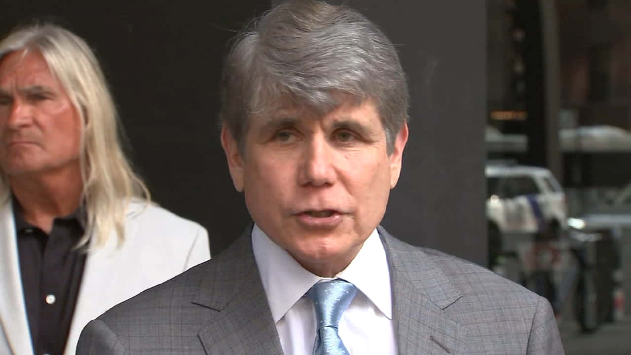 Rod Blagojevich, grey suit, blue tie, HD Desktop Wallpaper