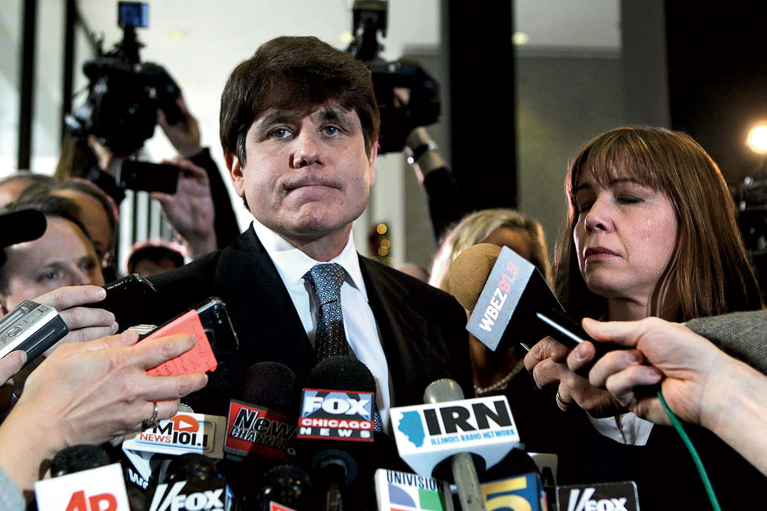 Rod Blagojevich, press conference, reporters, HD Desktop Wallpaper