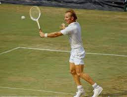 Rod Laver, grass court, white attire, SD Desktop Wallpaper