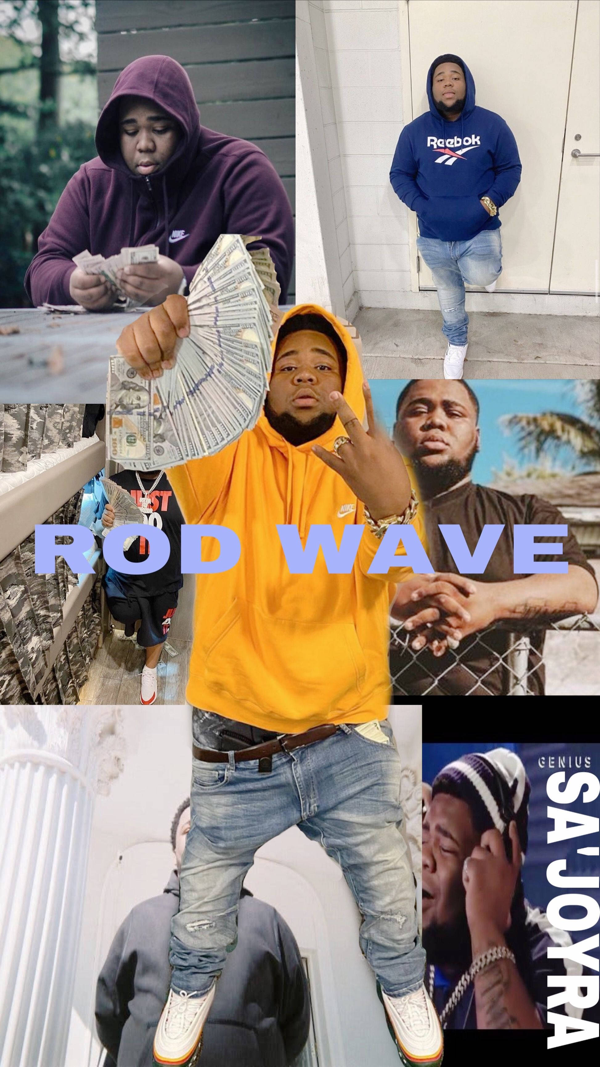 Rod Wave, money, streetwear, 2K Phone Wallpaper
