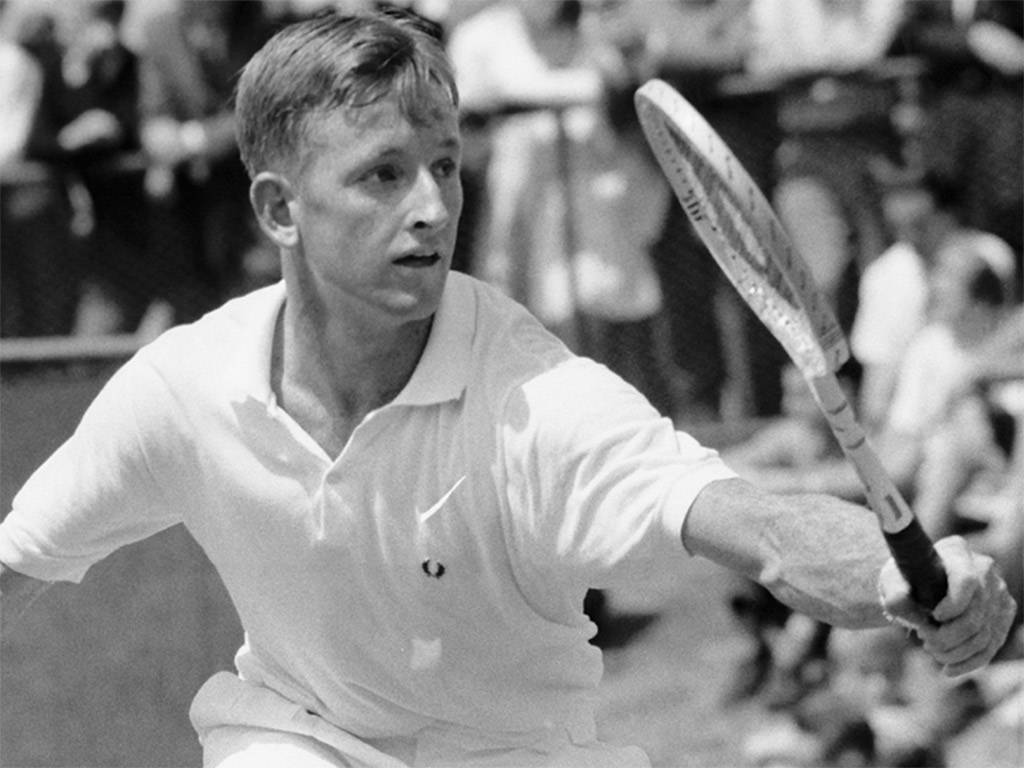 Rod Laver, tennis player, clay court, SD Desktop Wallpaper