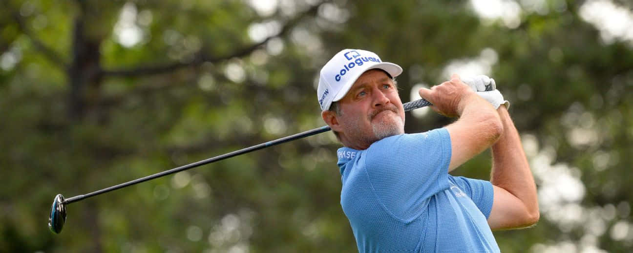 Rod Pampling, blue shirt, white cap, HD Desktop Wallpaper