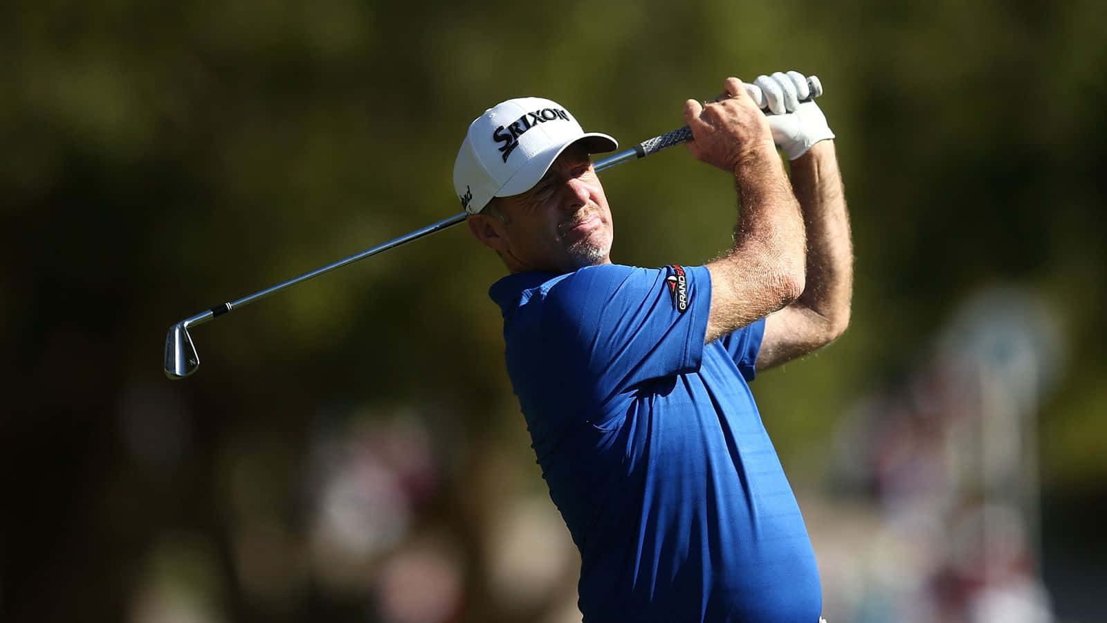 Rod Pampling, blue golf shirt, white cap, HD Desktop Wallpaper