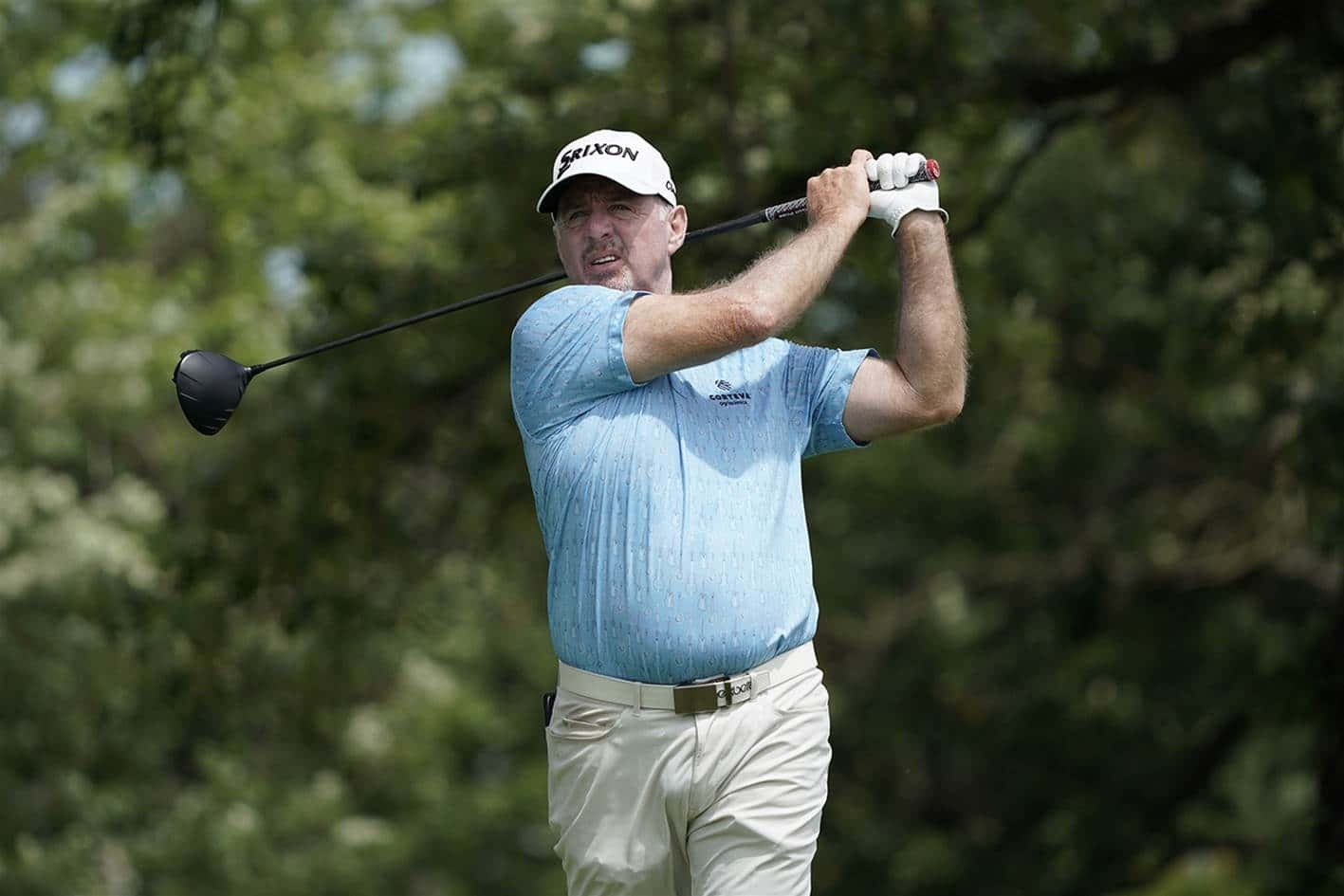 Rod Pampling, light blue shirt, white cap, HD Desktop Wallpaper