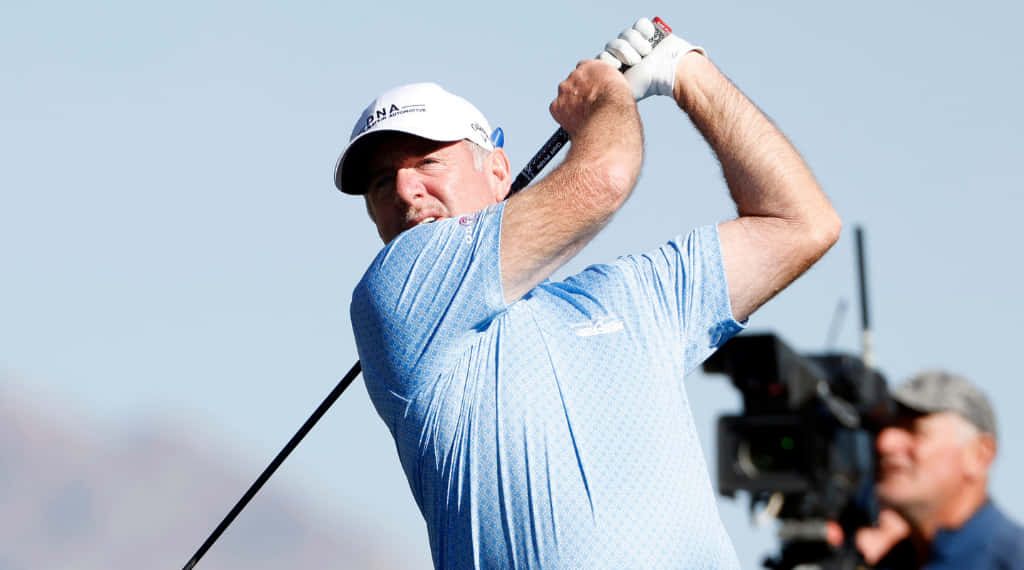 Rod Pampling, blue shirt, white cap, SD Desktop Wallpaper