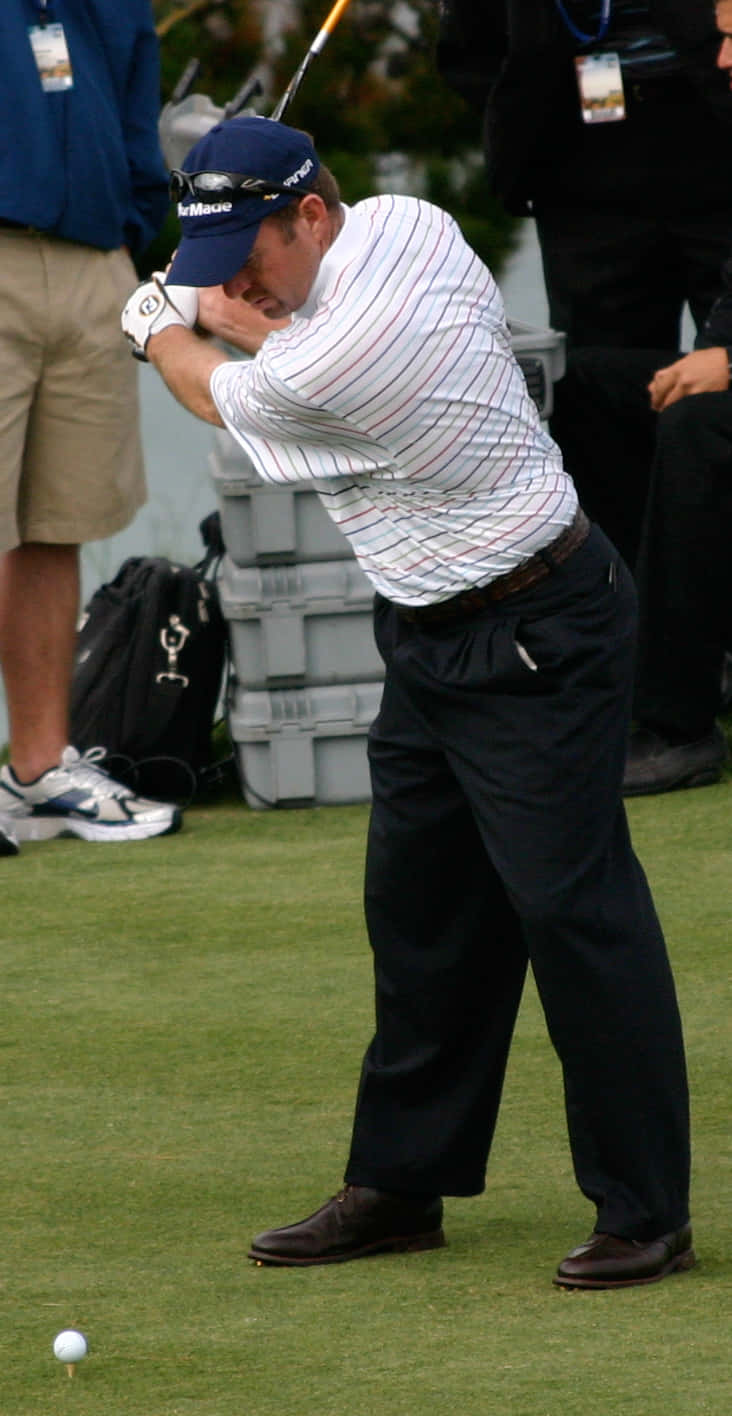 Rod Pampling, striped shirt, cap, HD Phone Wallpaper