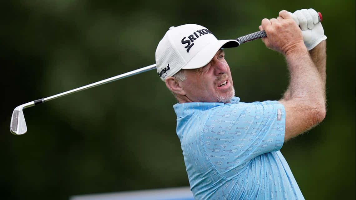 Rod Pampling, light blue shirt, white cap, SD Desktop Wallpaper
