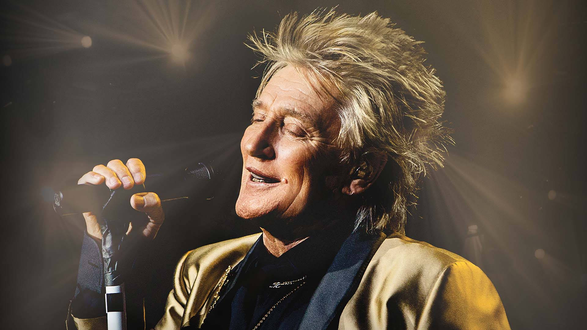 Rod Stewart, music video shoot, spiky blonde hair, Full HD Desktop Wallpaper