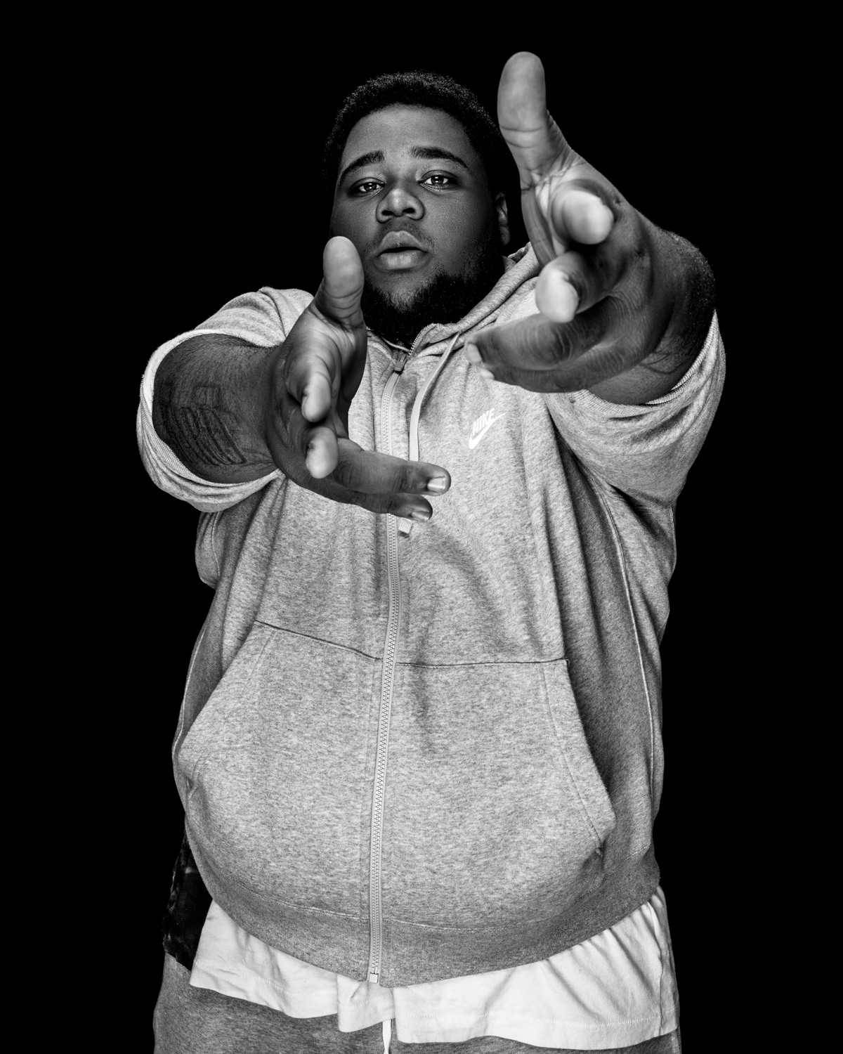 Rod Wave, hoodie, black background, HD Phone Wallpaper
