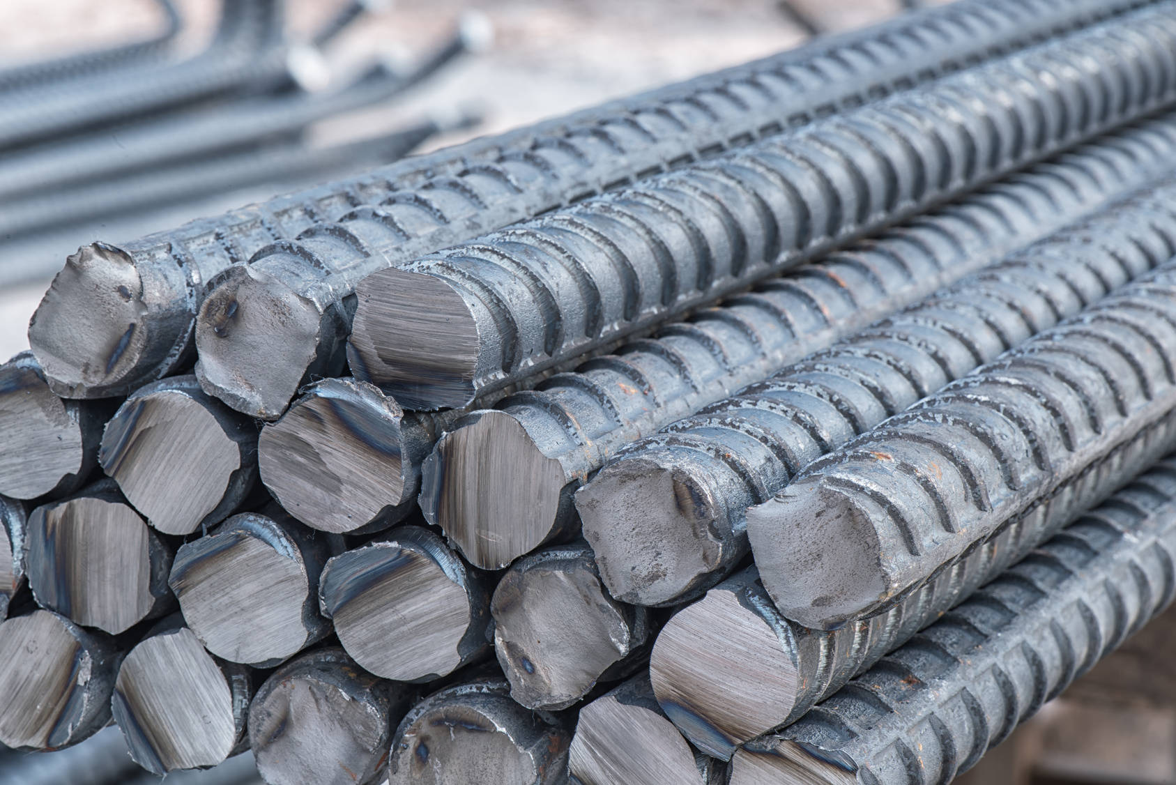 iron rods, steel rebar, textured ridges, HD Desktop Wallpaper
