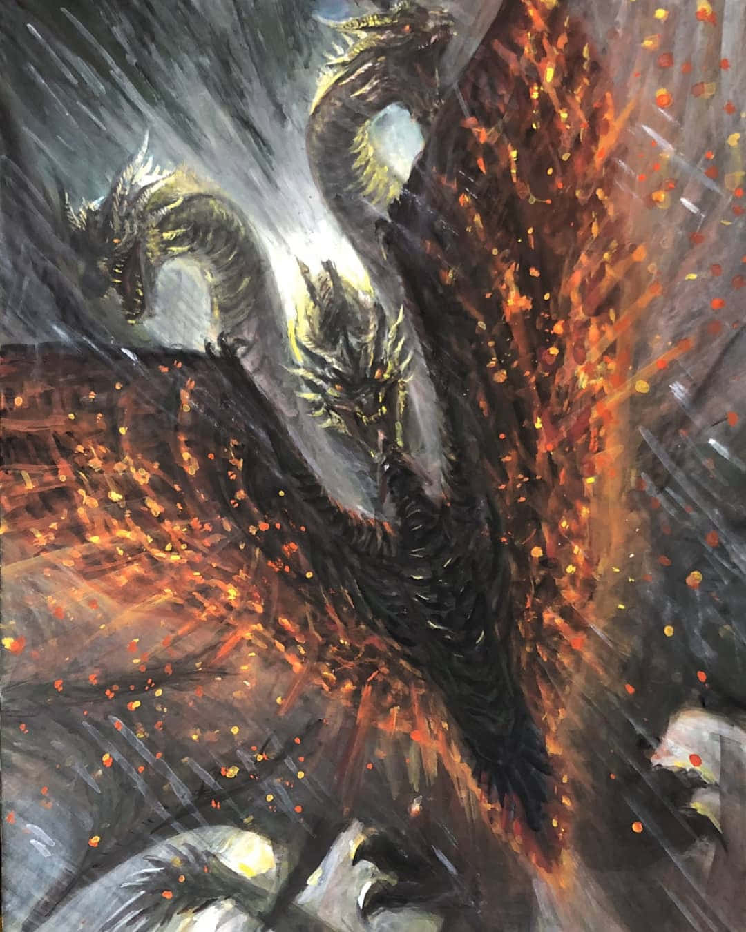 Rodan, 1956 classic movie, black dragon, HD Phone Wallpaper