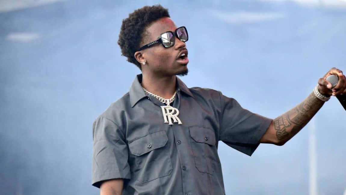 Roddy Ricch, sunglasses, chain, SD Desktop Wallpaper