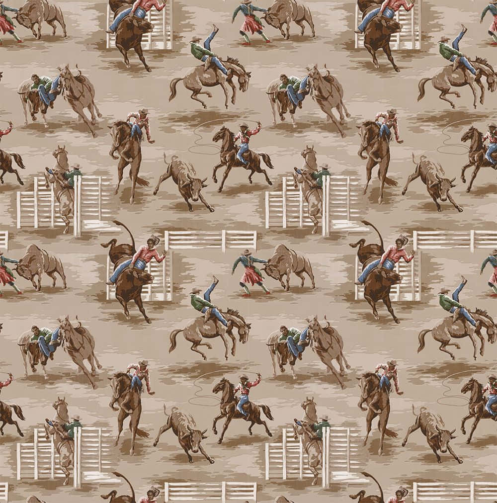 Rodeo, cowboys, cowgirl, SD Phone Wallpaper