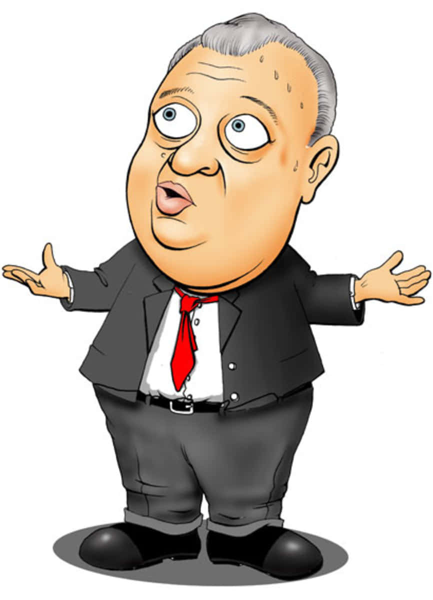 Rodney Dangerfield, caricature drawing, suit, SD Phone Wallpaper