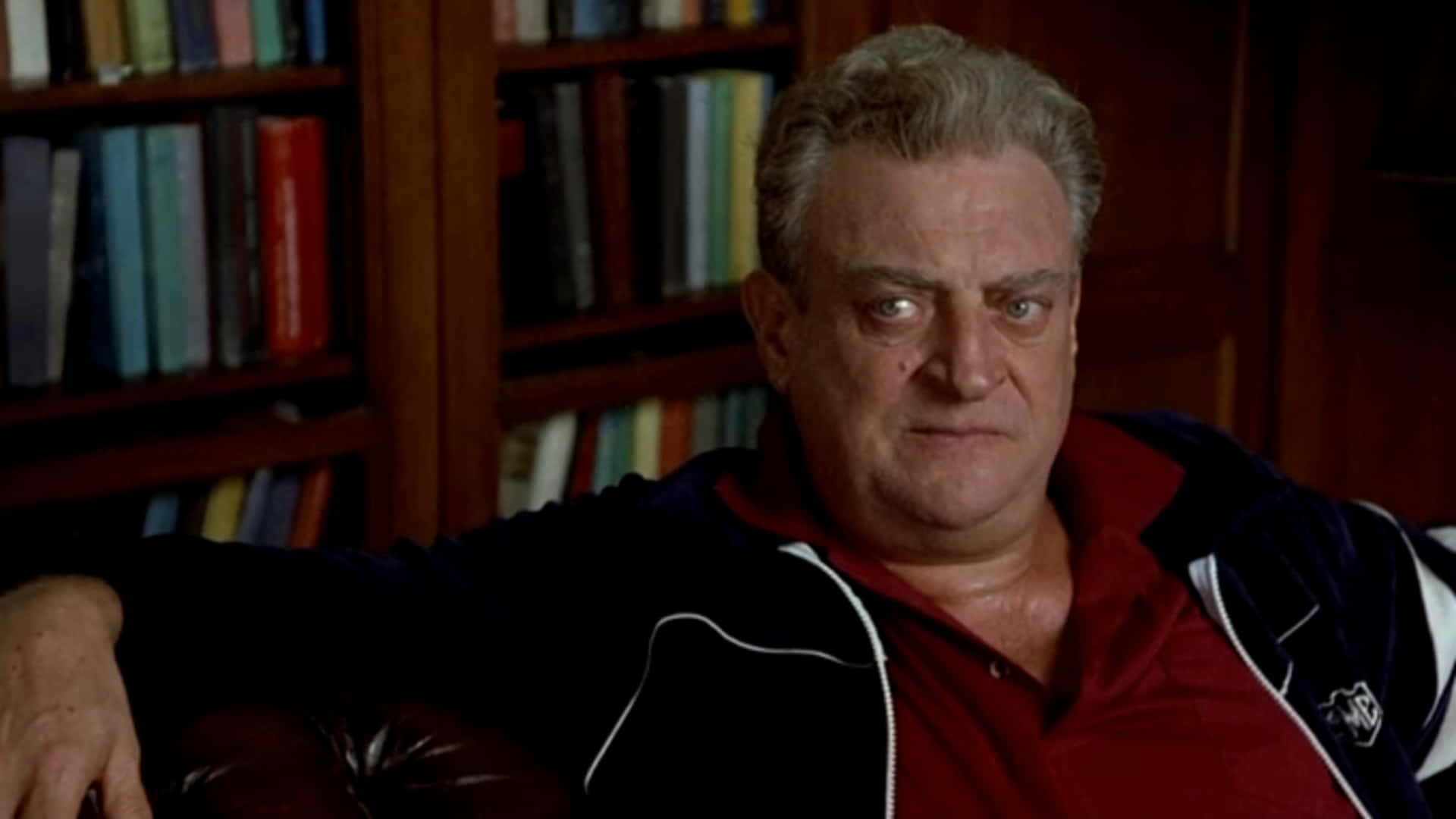 Rodney Dangerfield, leather chair, dimly lit room, Full HD Desktop Wallpaper