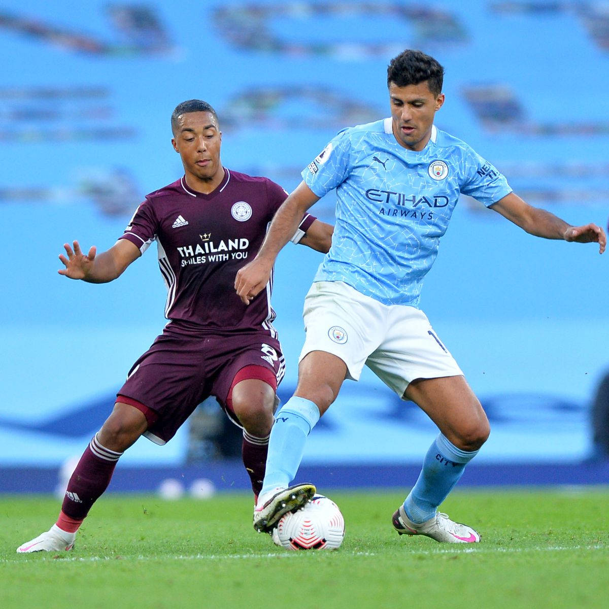 Rodri, soccer ball, vibrant green pitch, SD Desktop Wallpaper