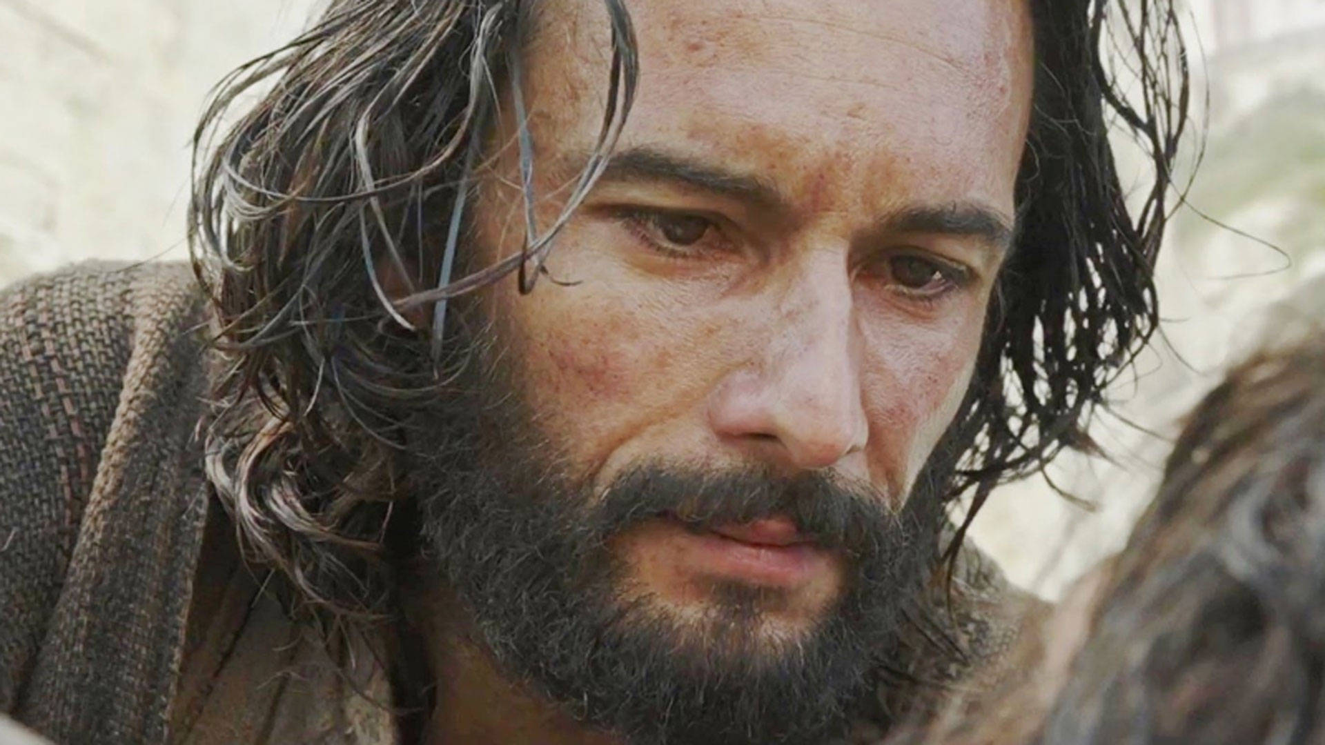 Rodrigo Santoro, bearded man, wet hair, Full HD Desktop Wallpaper