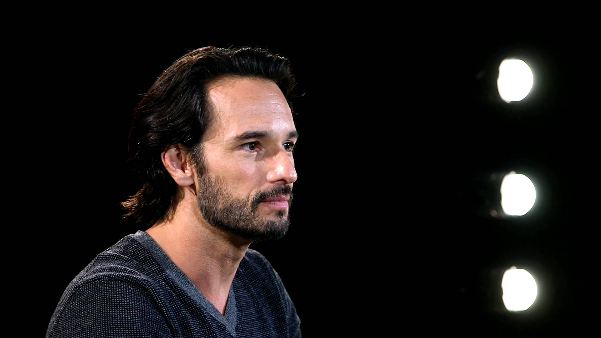 Rodrigo Santoro, dark hair, beard, Full HD Desktop Wallpaper
