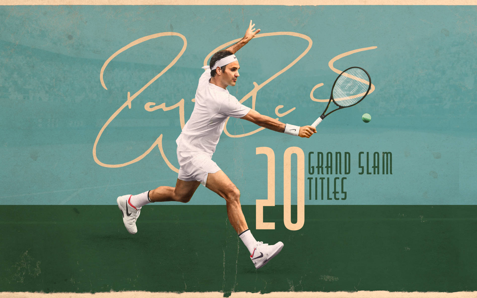 Roger Federer, tennis, white gear, Full HD Desktop Wallpaper