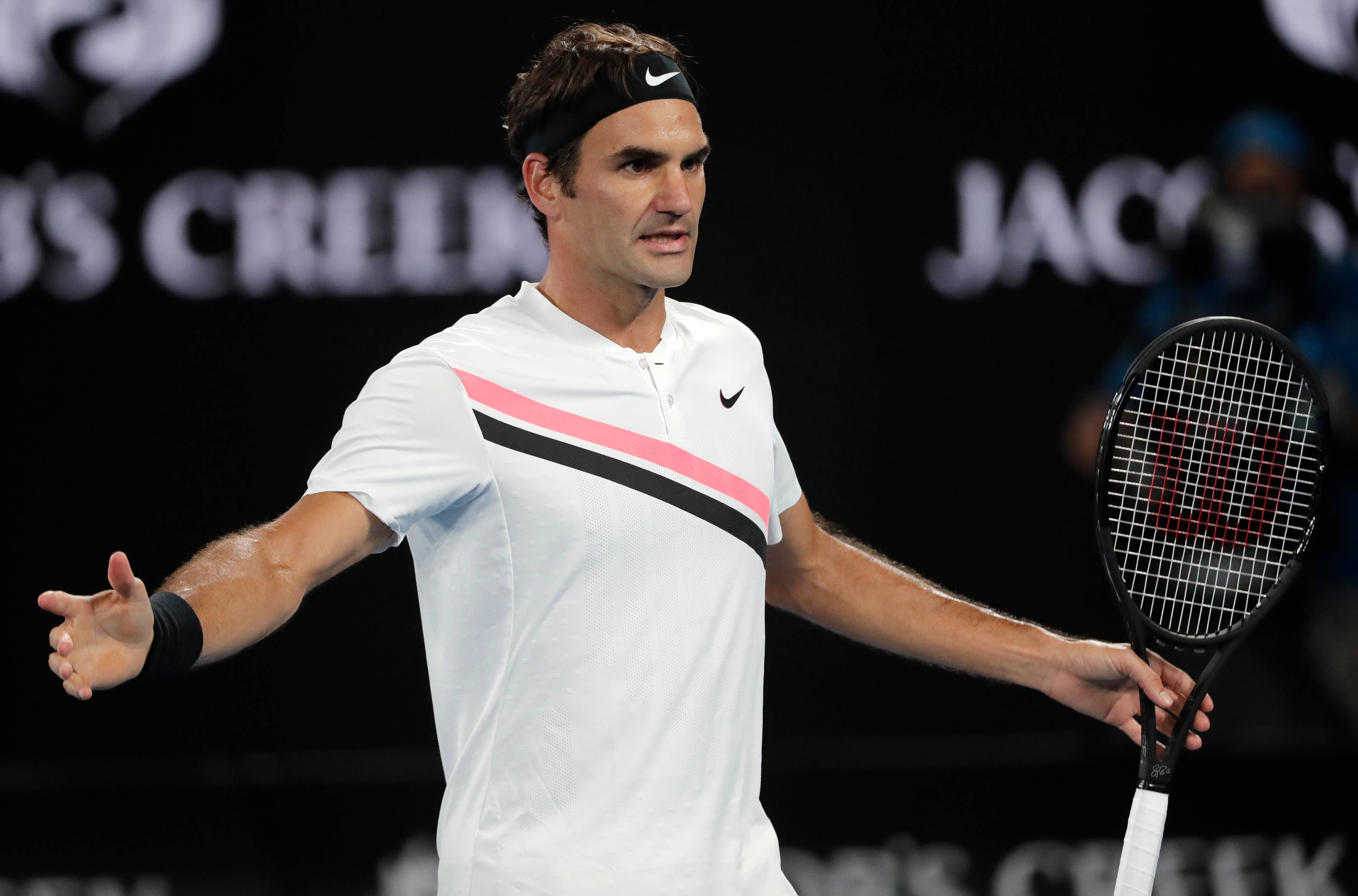 Roger Federer, tennis athlete, racket, 4K Desktop Wallpaper