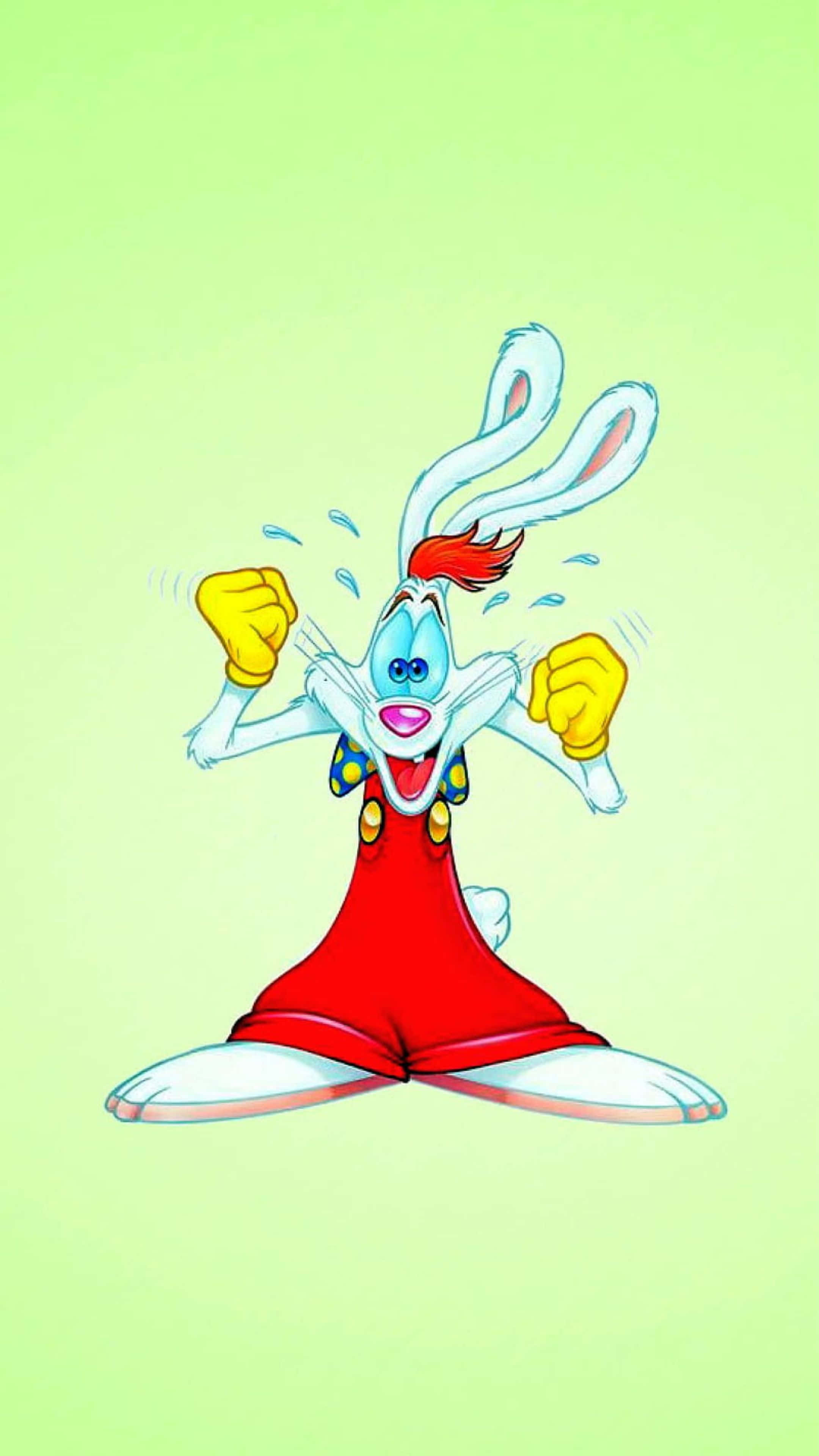 Roger Rabbit, blue face, red hair, 4K Phone Wallpaper