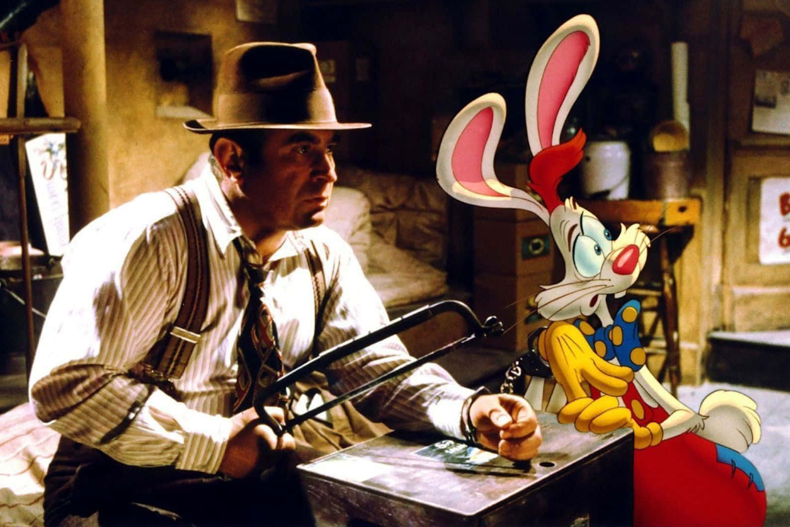Roger Rabbit, fedora, hacksaw, HD Desktop Wallpaper