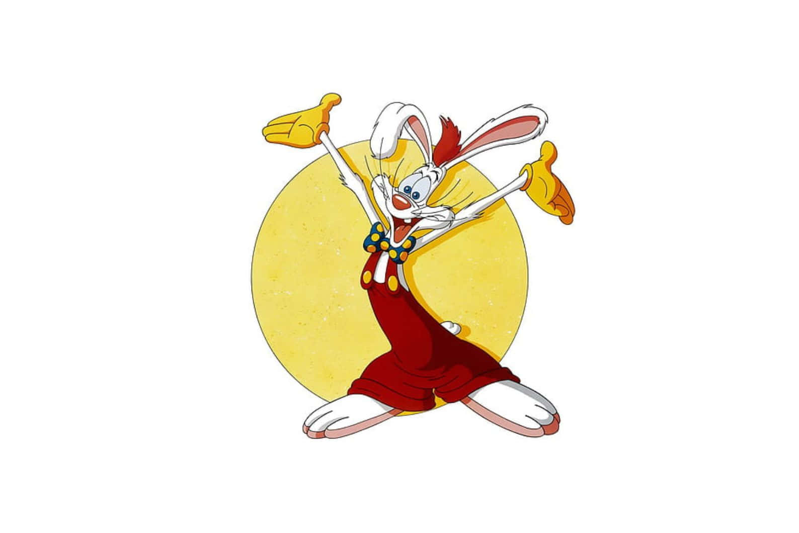 Roger Rabbit, red overalls, yellow gloves, HD Desktop Wallpaper