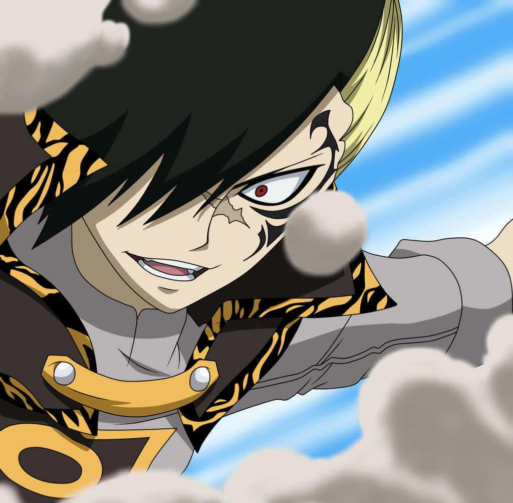 Rogue Cheney, black and blonde hair, red eye, SD Desktop Wallpaper