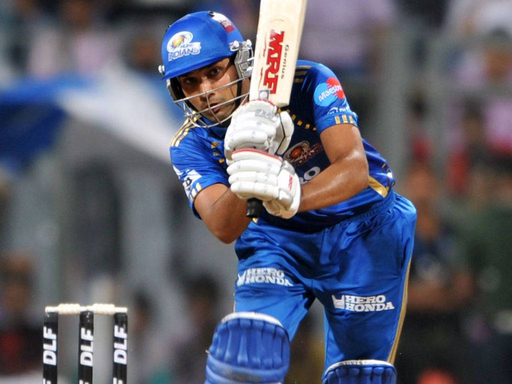 Rohit Sharma, cricket batsman, blue uniform, SD Desktop Wallpaper