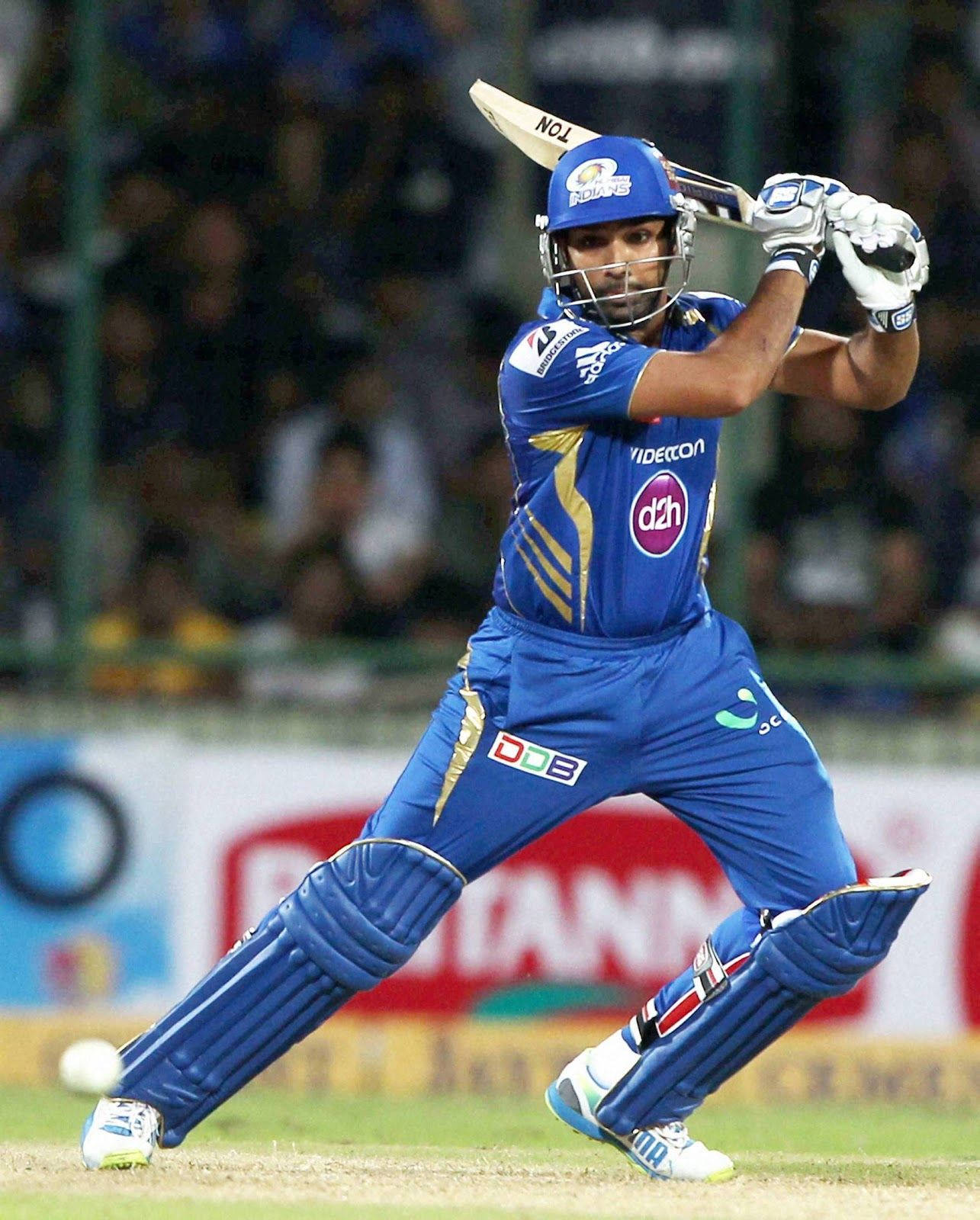 Rohit Sharma, cricketer, blue uniform, HD Phone Wallpaper