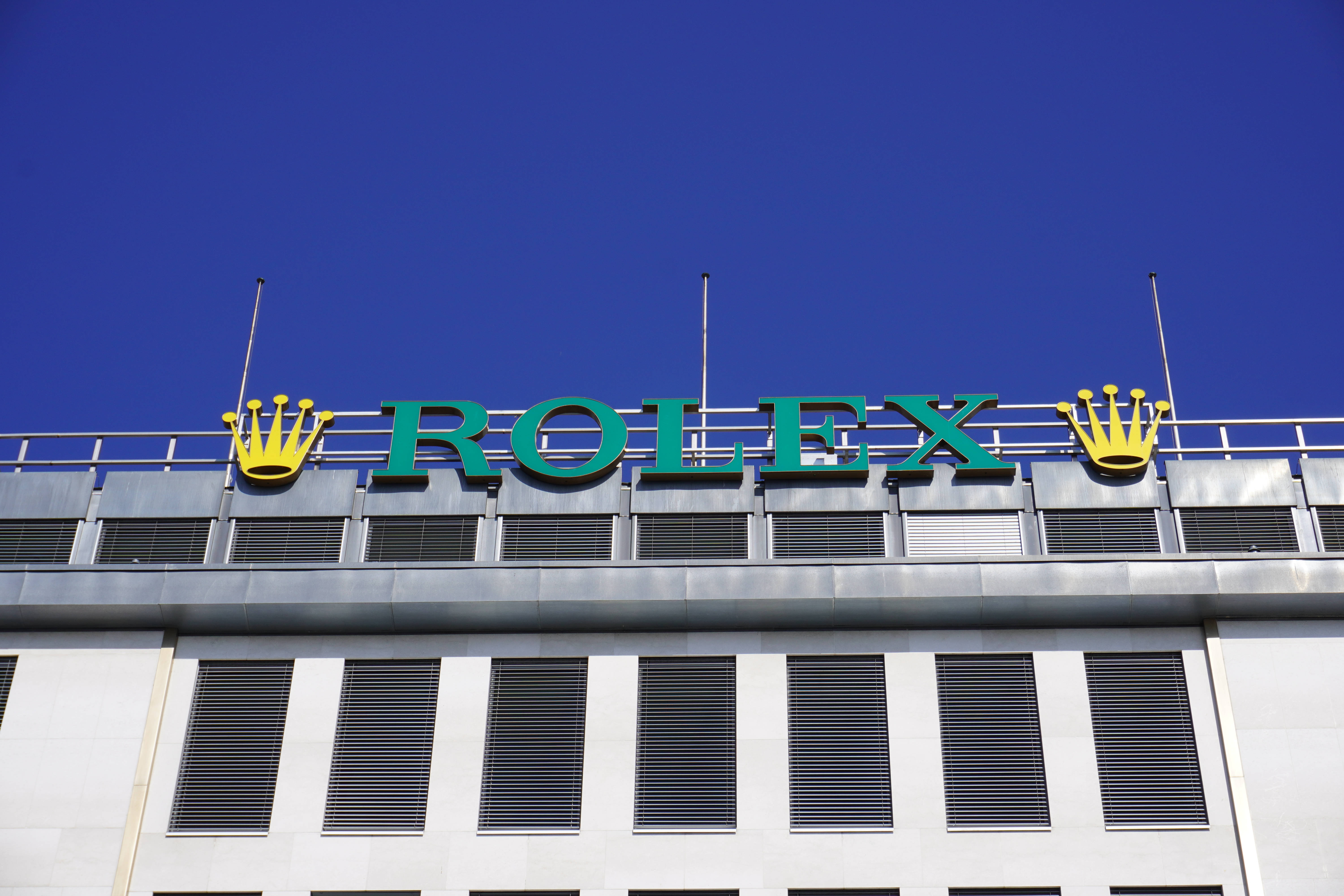 Rolex, green Rolex logo, golden crowns, 5K Desktop Wallpaper