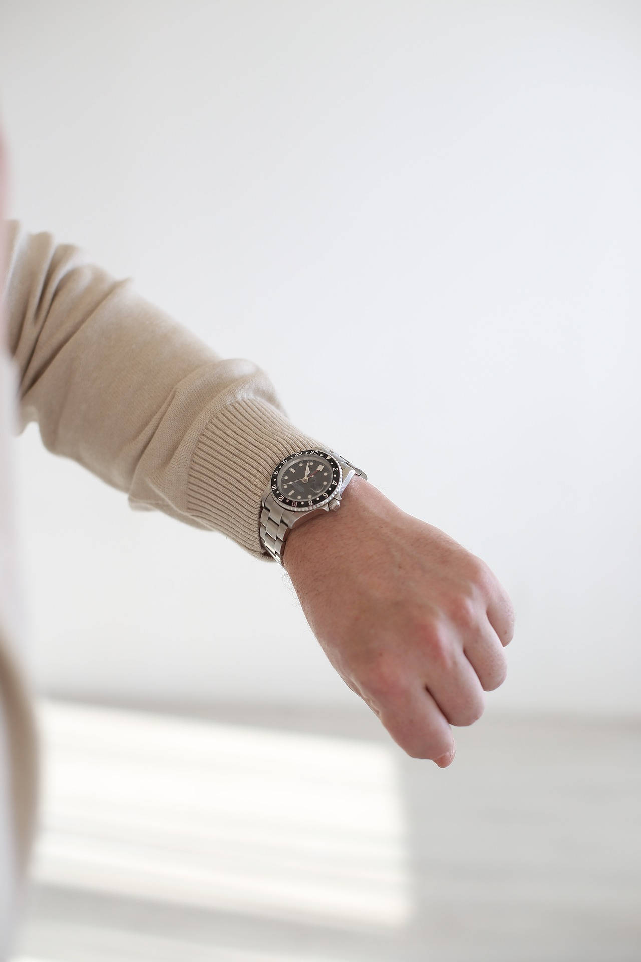 Rolex, silver-toned watch, dark dial, Full HD Phone Wallpaper