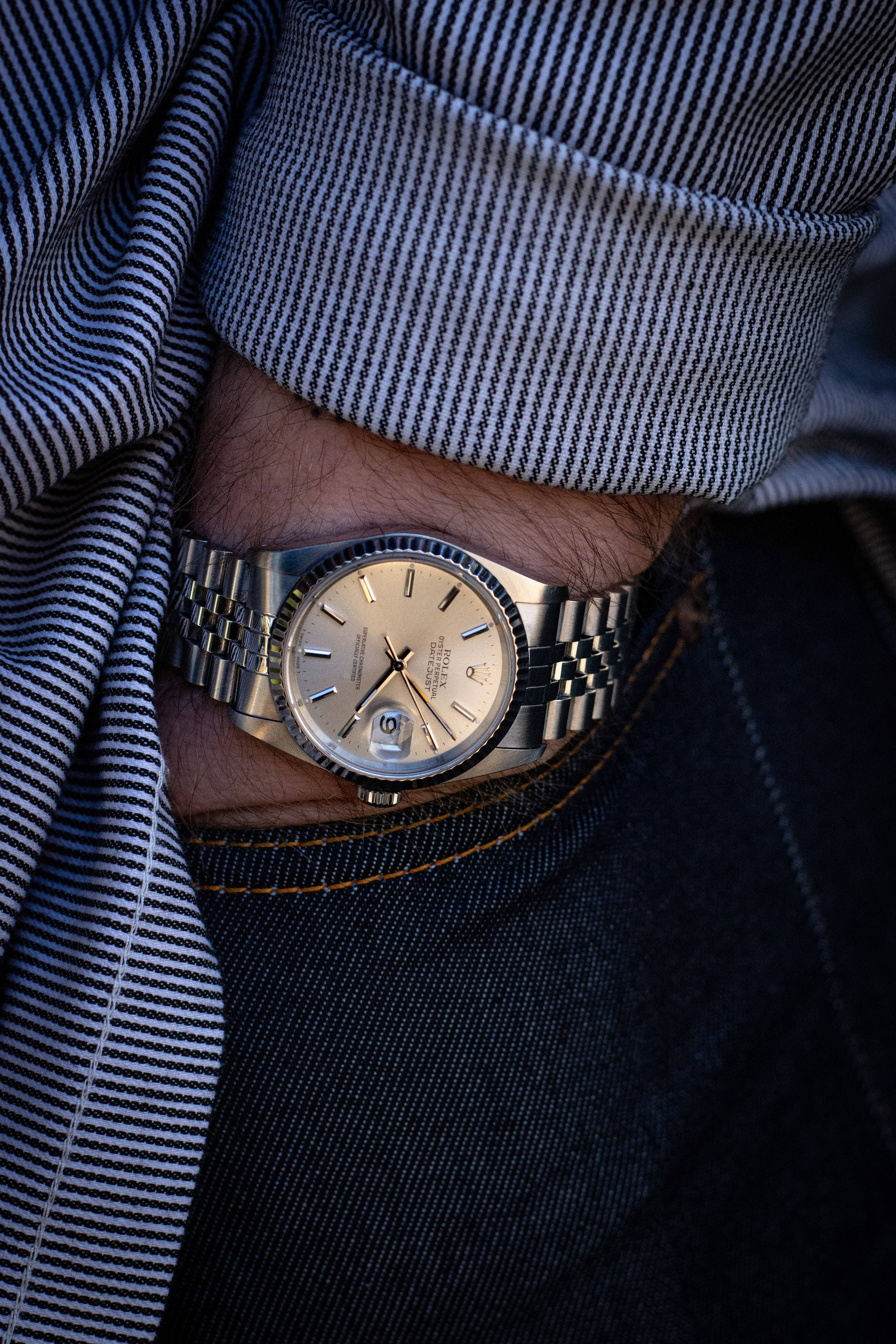 Rolex, stainless steel, classic, 2K Phone Wallpaper