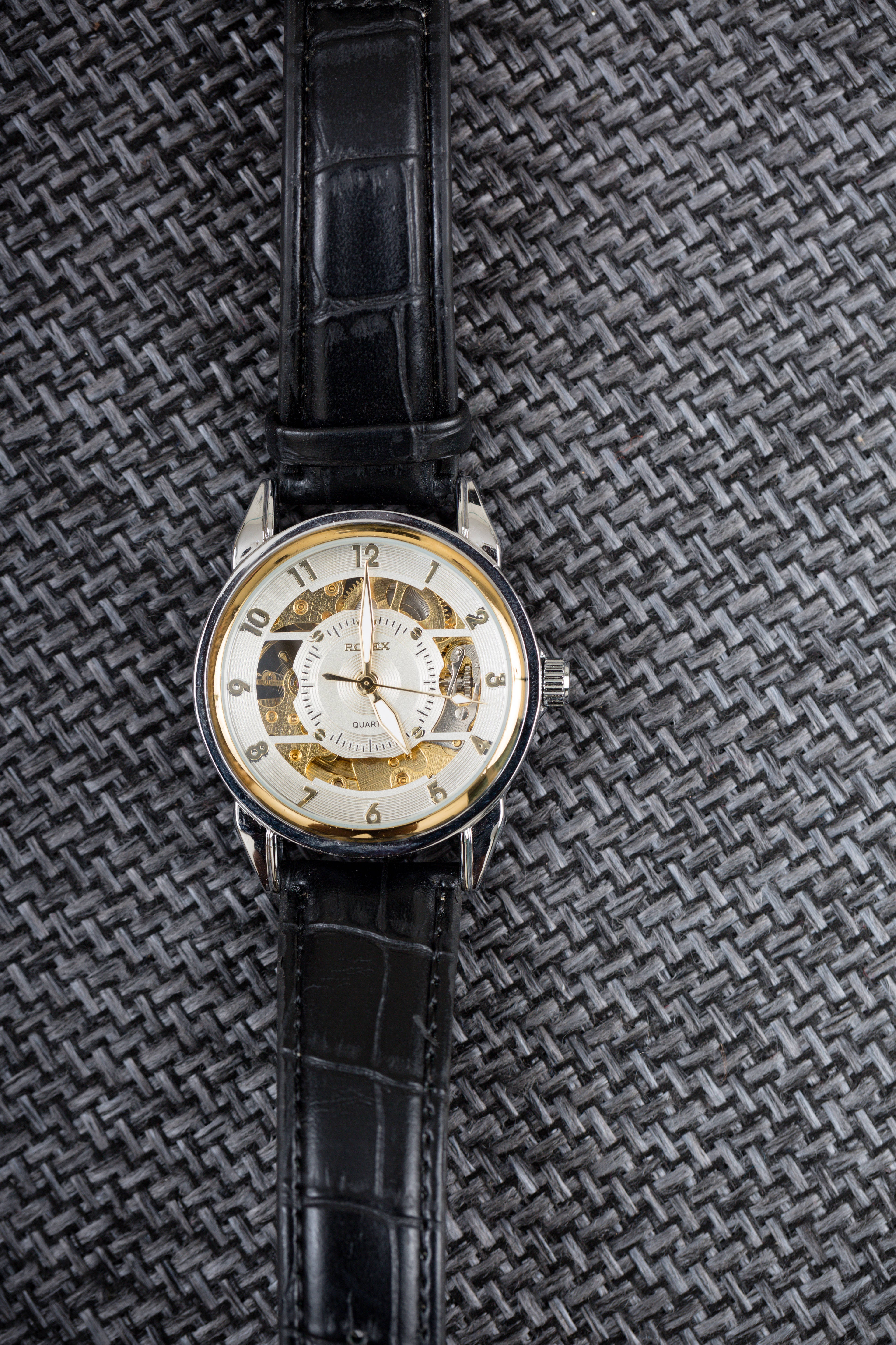 Rolex, black, vintage, 5K Phone Wallpaper