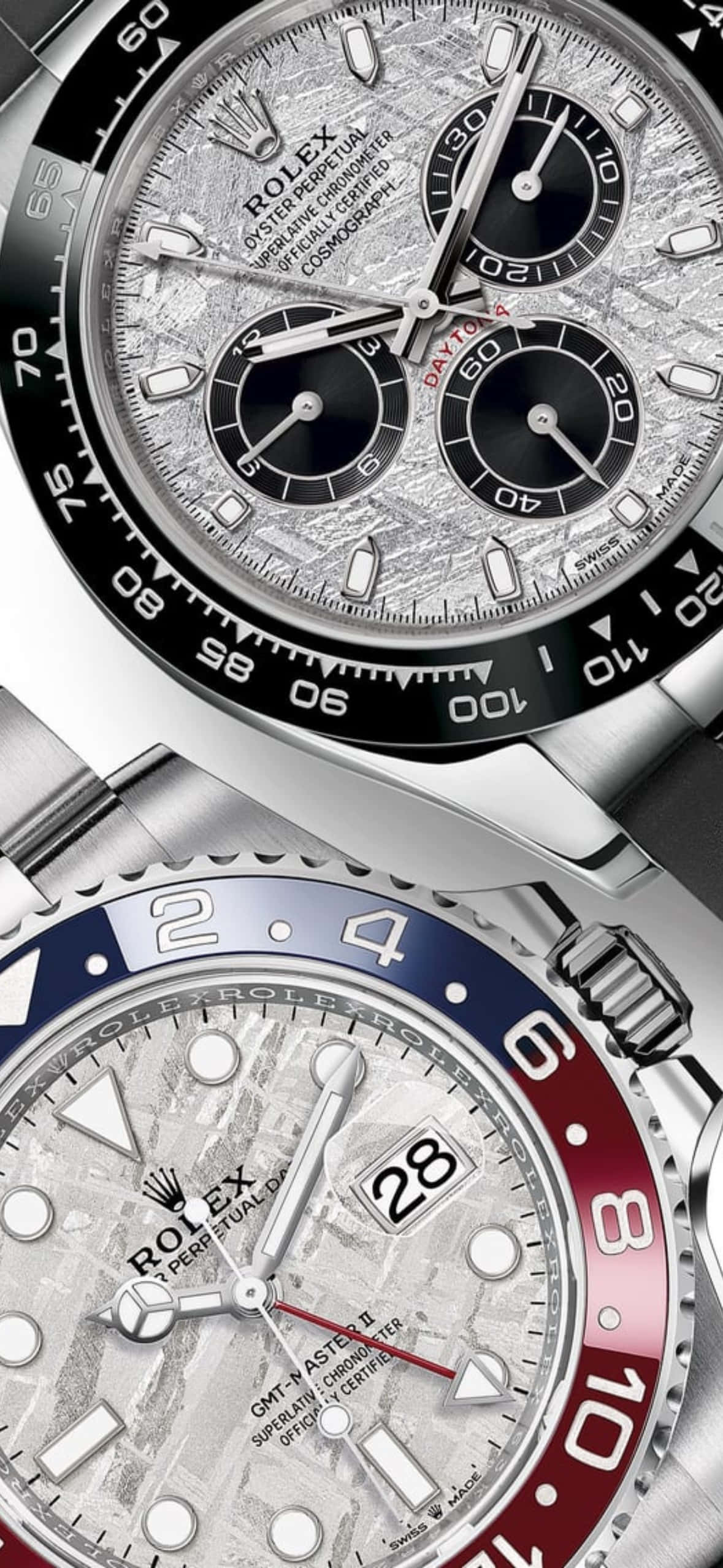 Rolex, chronographs, silver dials, Full HD Phone Wallpaper