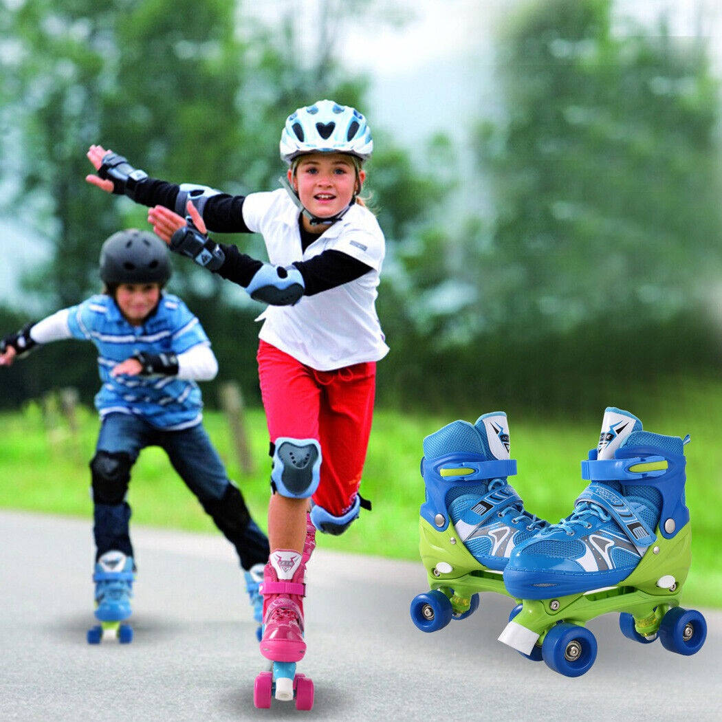 kids, rollerblading shoes, paved path, SD Desktop Wallpaper