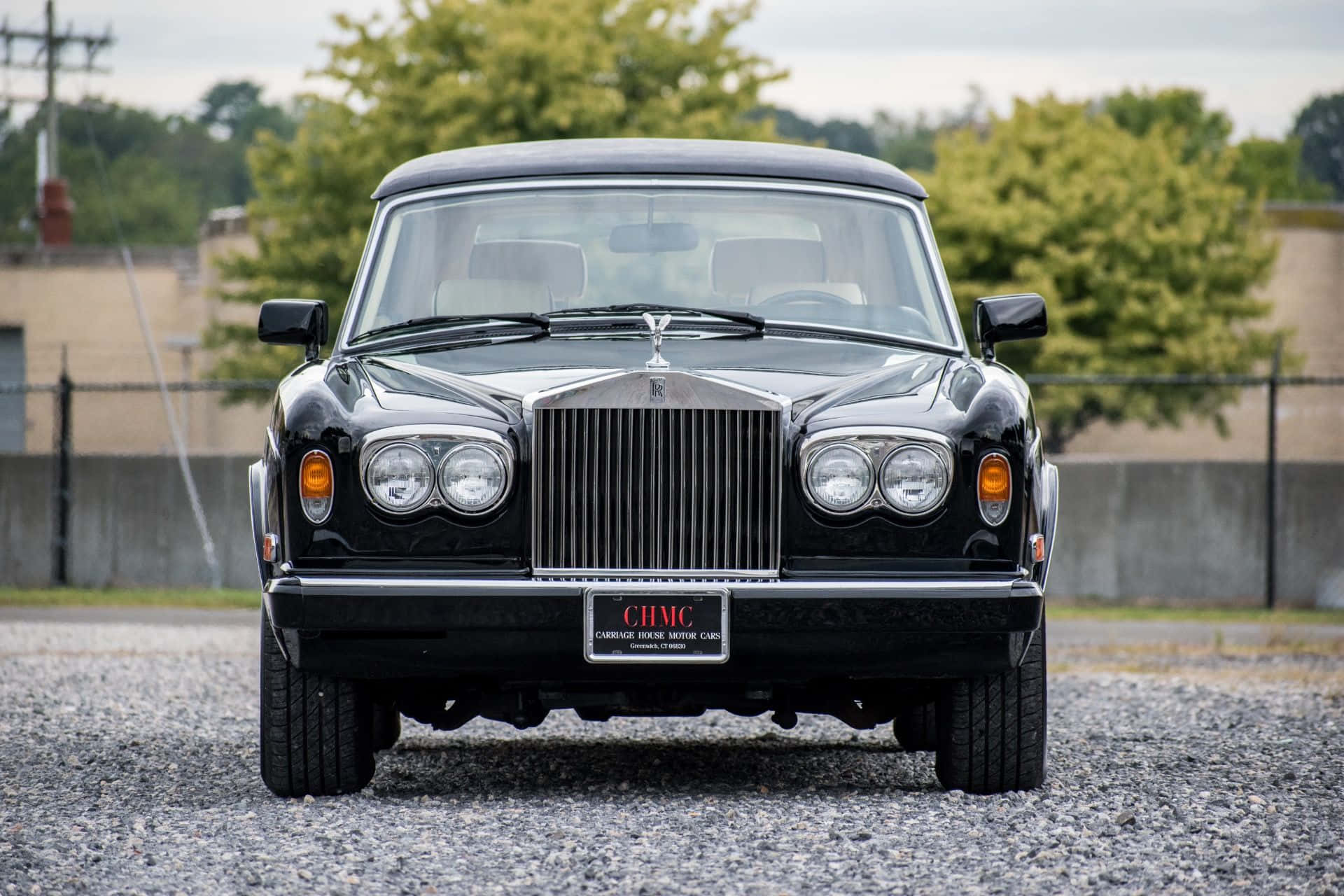 Rolls Royce Corniche, black, gravel, Full HD Desktop Wallpaper