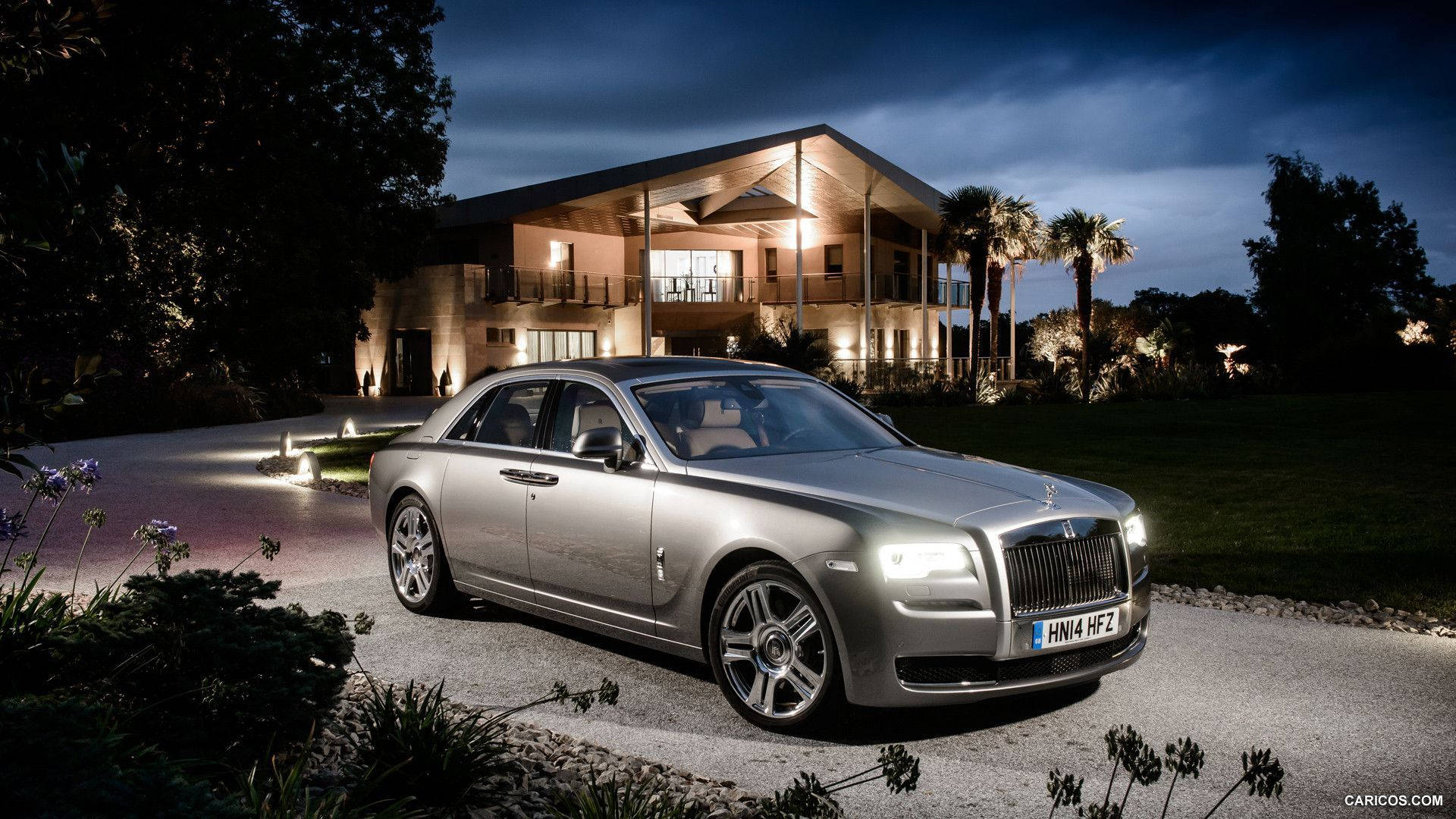 Rolls Royce Ghost, 2015, silver, Full HD Desktop Wallpaper