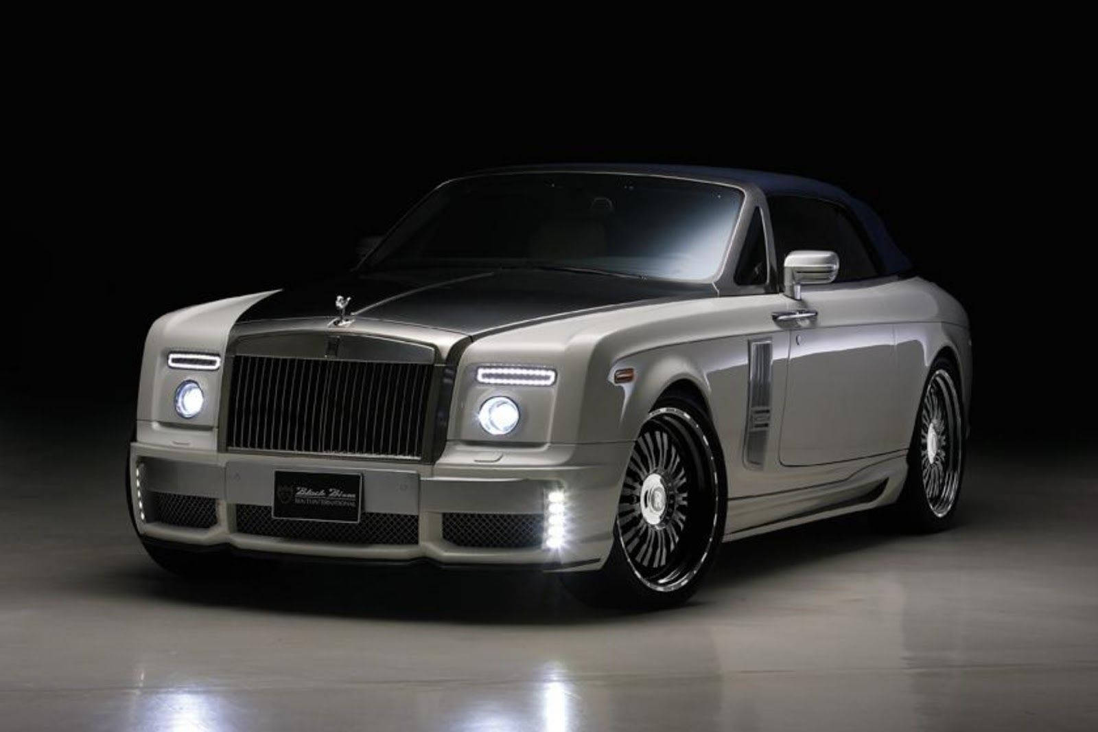 Rolls Royce Phantom Drophead Coupe, silver, black accents, HD Desktop Wallpaper