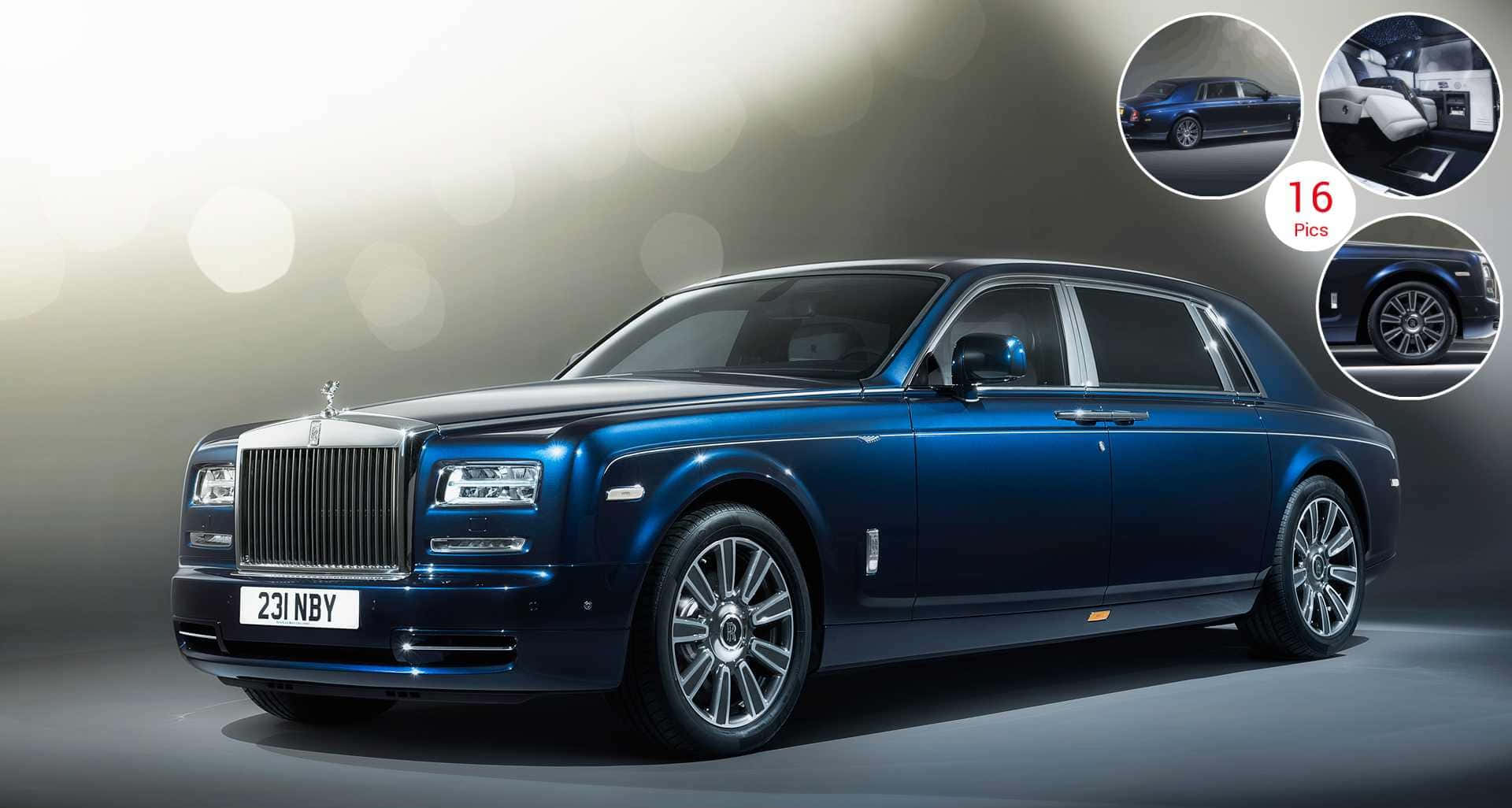 Rolls Royce Sweptail, deep blue, chrome accents, Full HD Desktop Wallpaper
